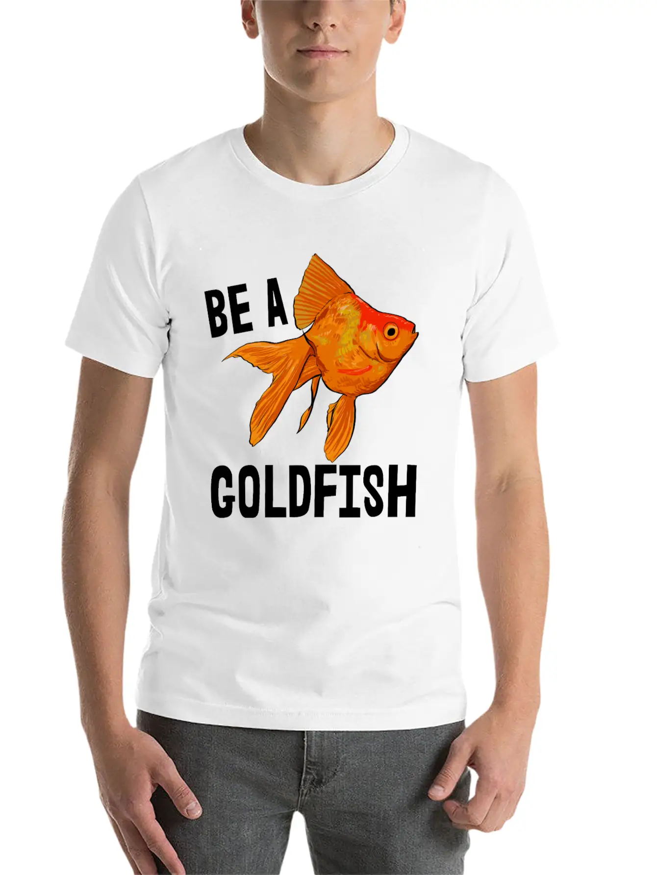 Bea A Goldfish Lightweight Cotton T-Shirt – Daily Comfort Graphic Shirt