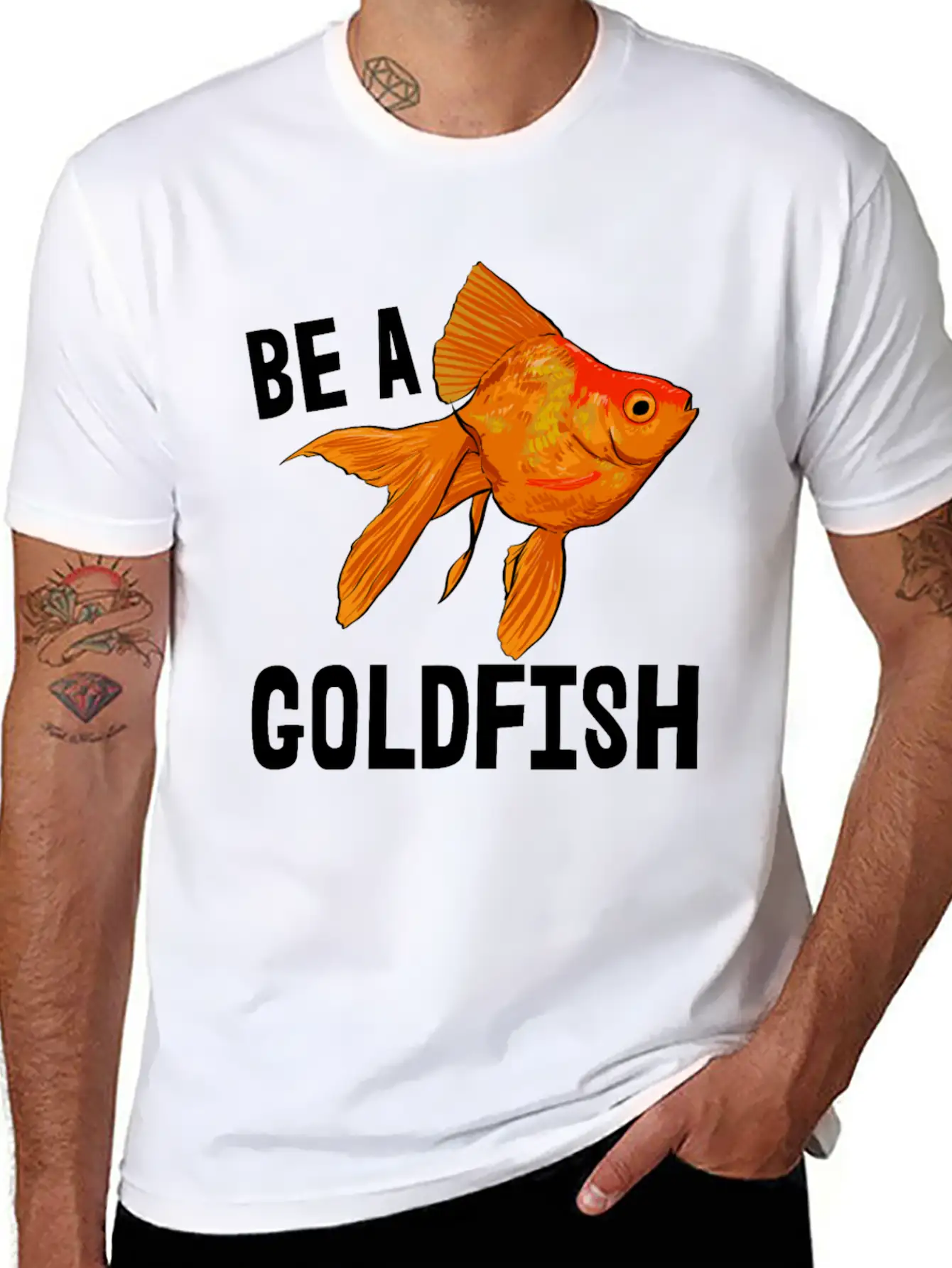 Bea A Goldfish Lightweight Cotton T-Shirt – Daily Comfort Graphic Shirt