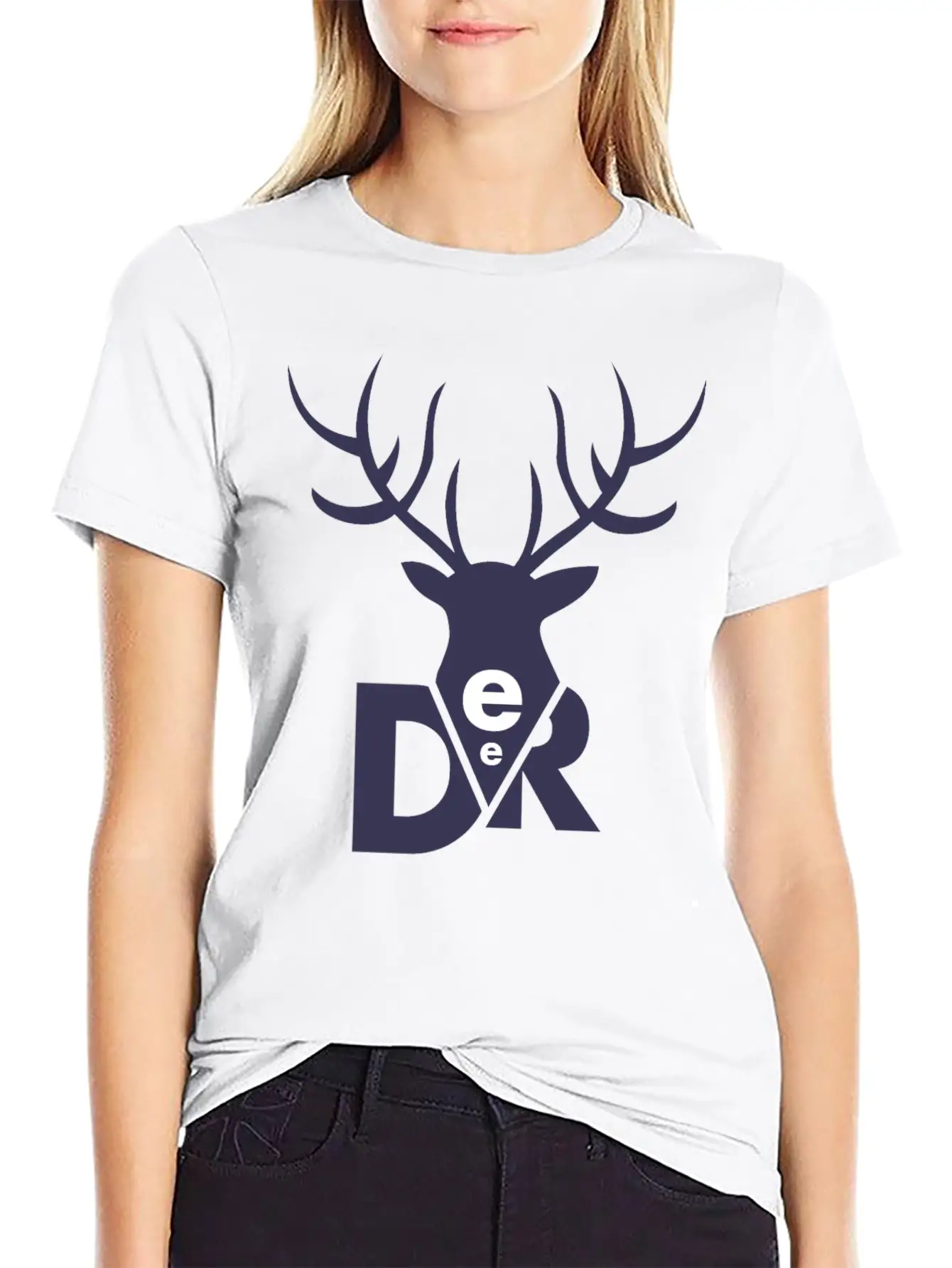 Beautiful Animal Deer Lightweight Cotton T-Shirt – Daily Comfort Graphic Shirt