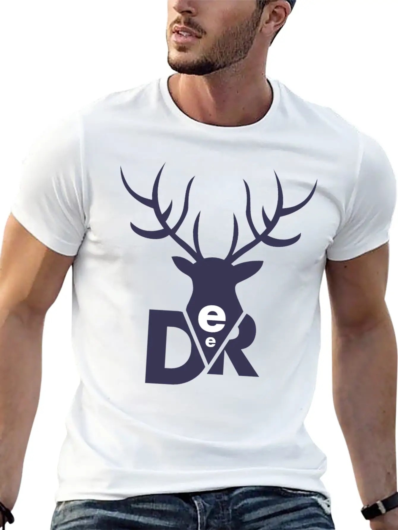 Beautiful Animal Deer Lightweight Cotton T-Shirt – Daily Comfort Graphic Shirt