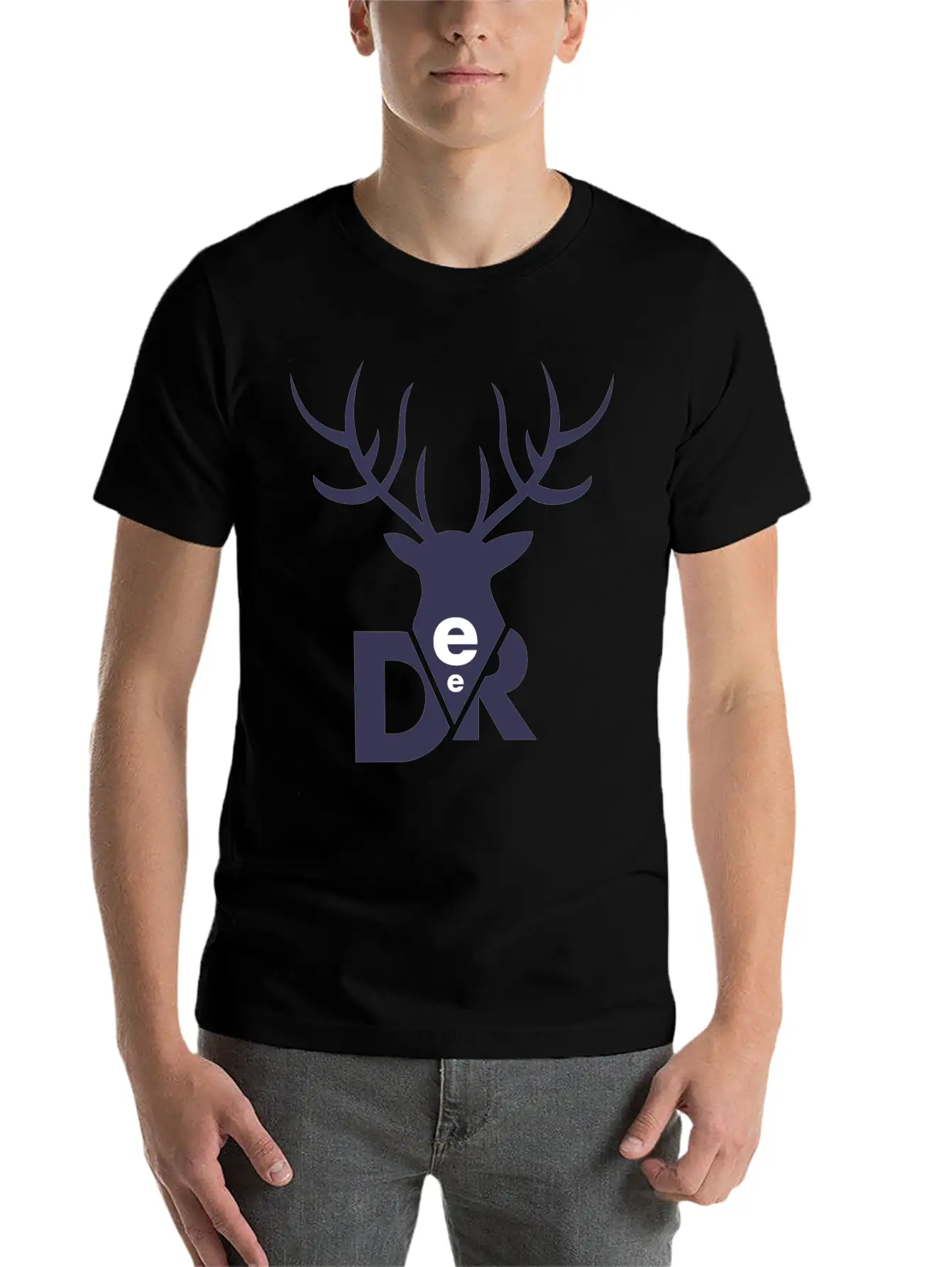 Beautiful Animal Deer Lightweight Cotton T-Shirt – Daily Comfort Graphic Shirt