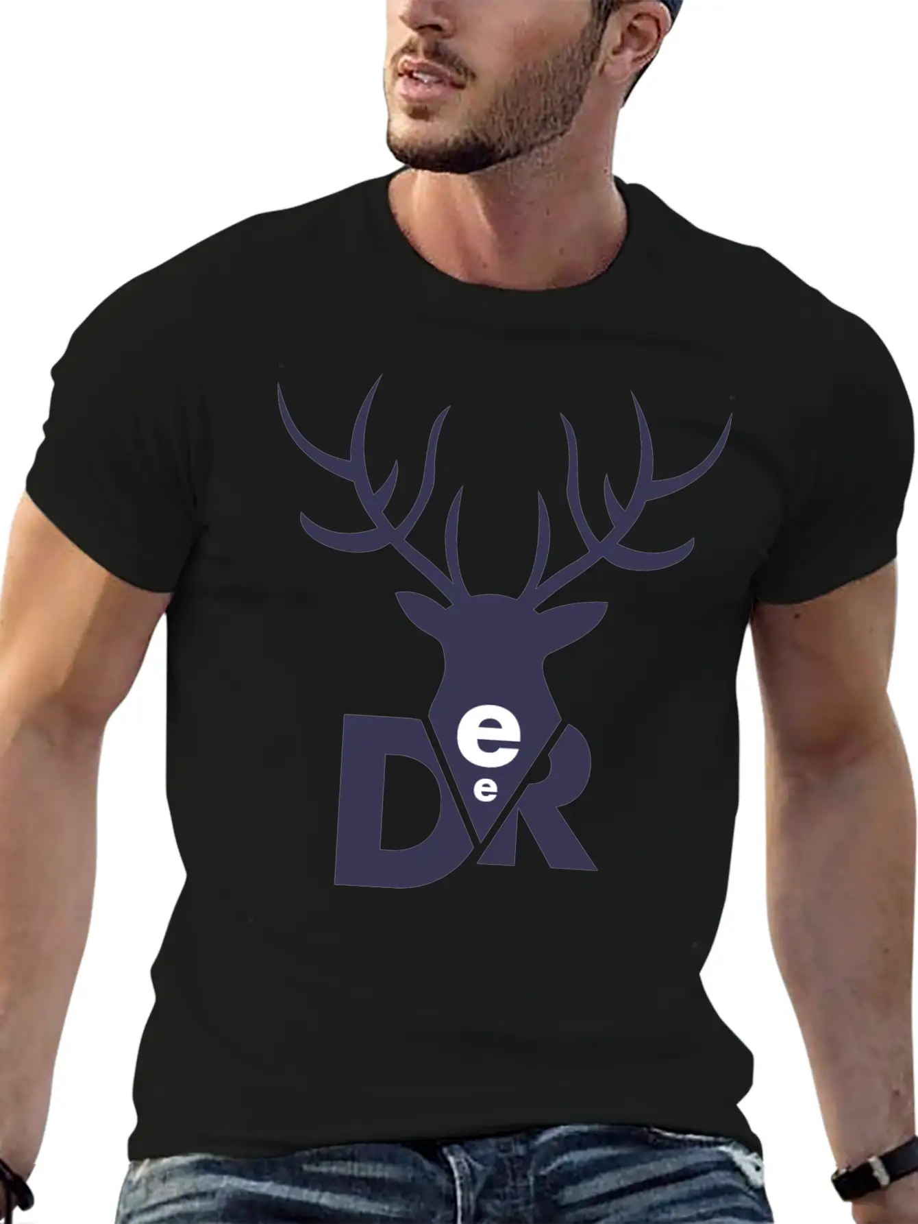 Beautiful Animal Deer Lightweight Cotton T-Shirt – Daily Comfort Graphic Shirt