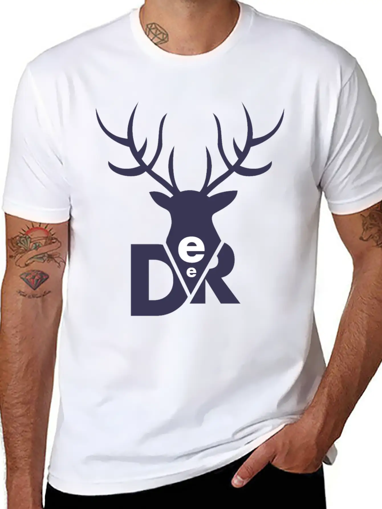 Beautiful Animal Deer Lightweight Cotton T-Shirt – Daily Comfort Graphic Shirt