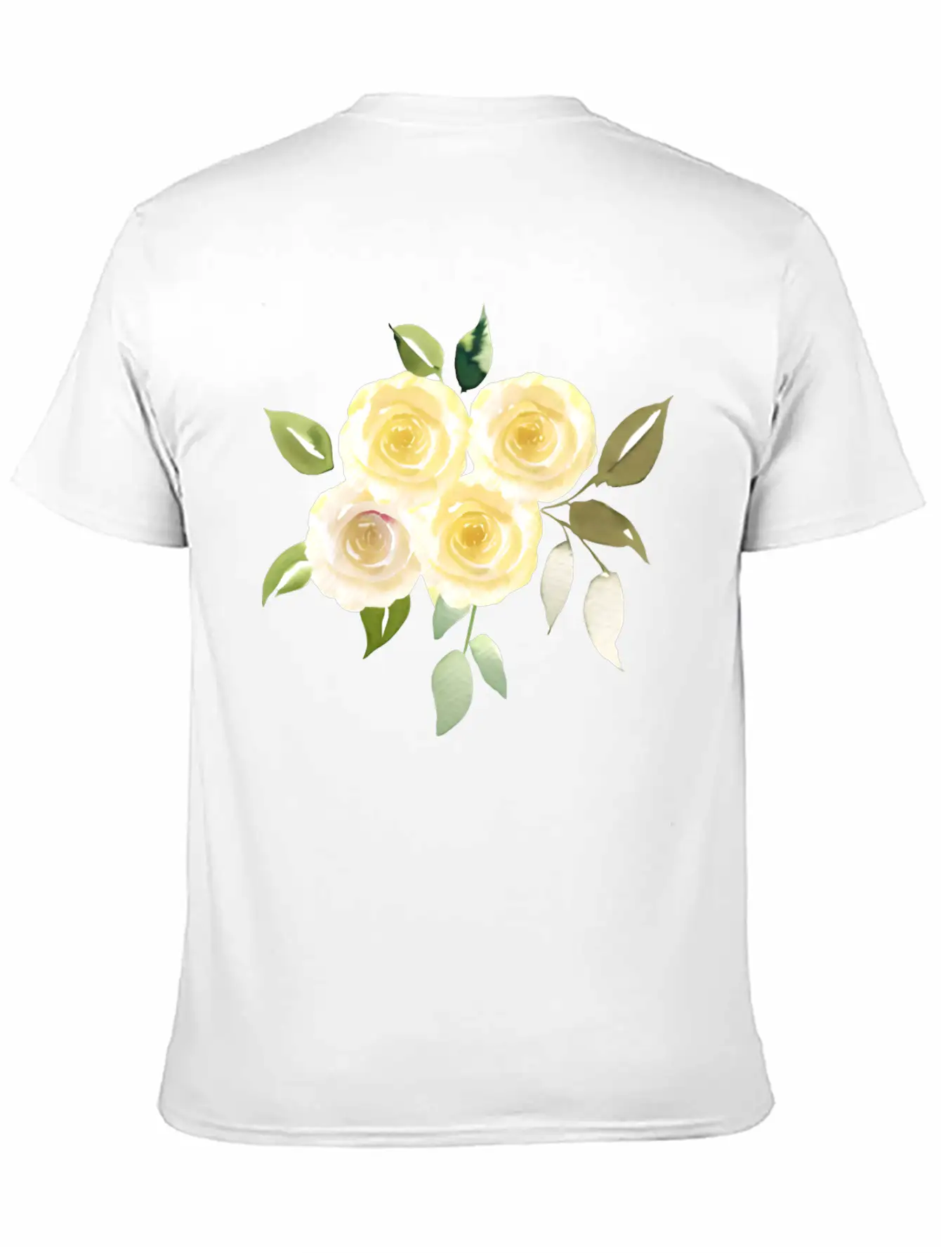 Beautiful Yellow Roses Lightweight Cotton T-Shirt – Daily Comfort Graphic Shirt