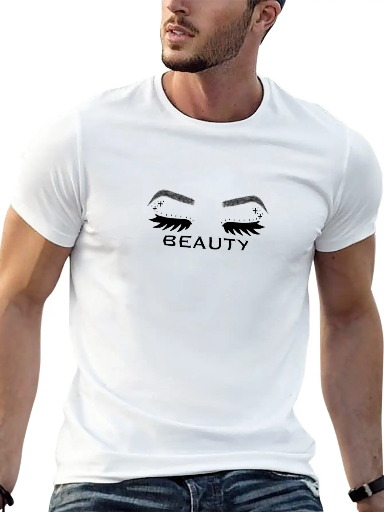 BEAUTY Lightweight Cotton T-Shirt – Daily Comfort Graphic Shirt