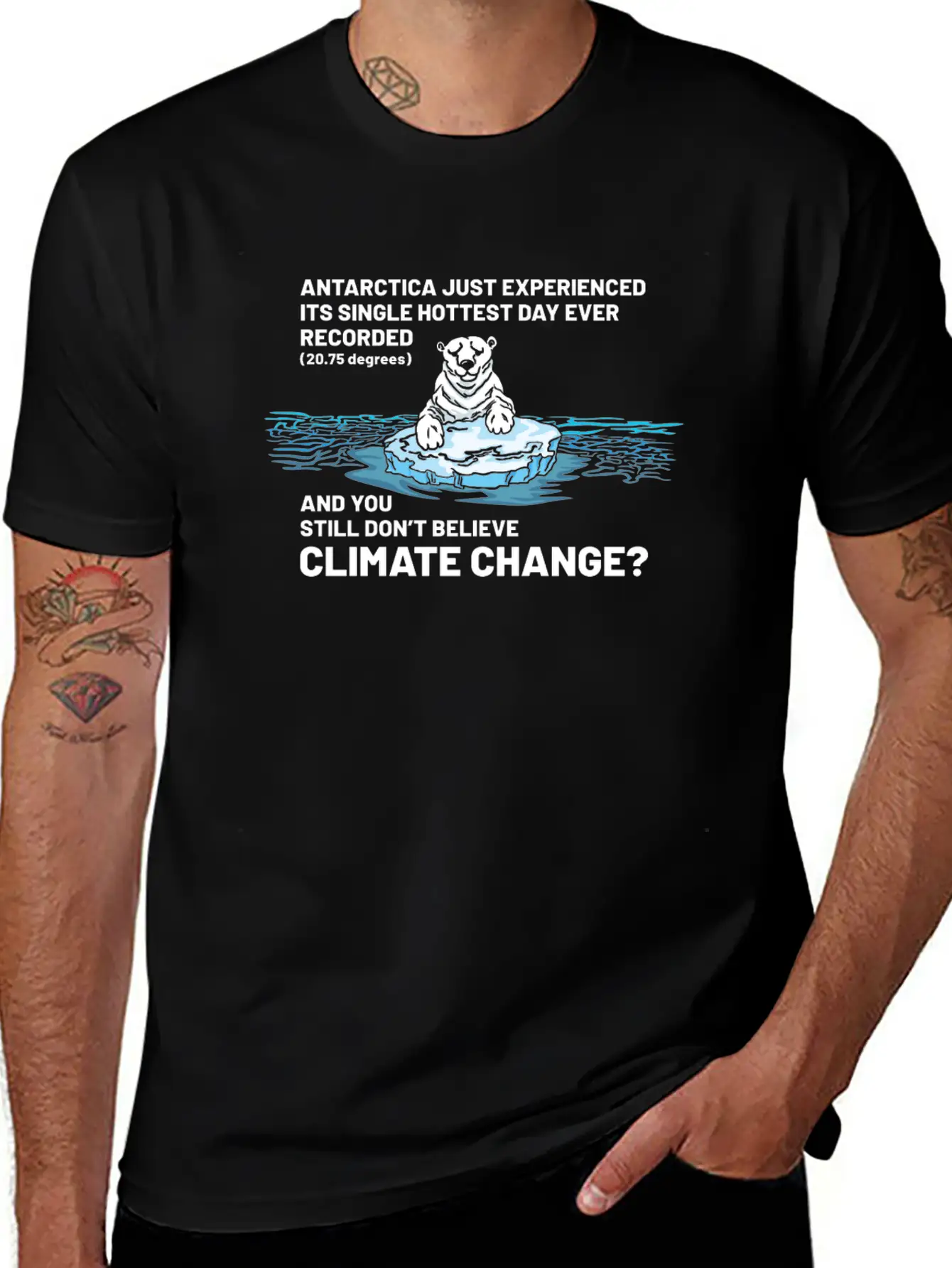 Believe In Climate Change Lightweight Cotton T-Shirt – Daily Comfort Graphic Shirt