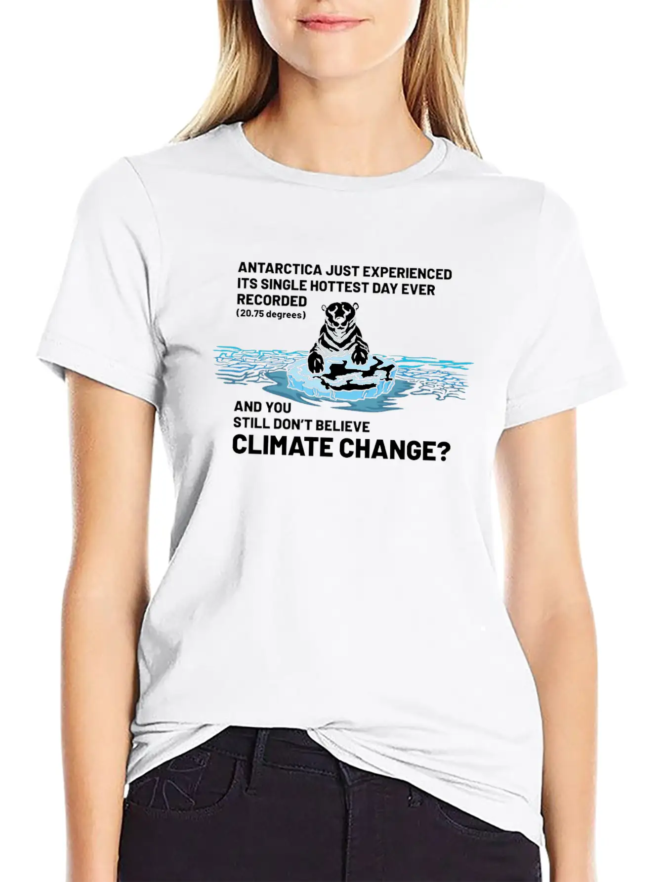 Believe In Climate Change Lightweight Cotton T-Shirt – Daily Comfort Graphic Shirt