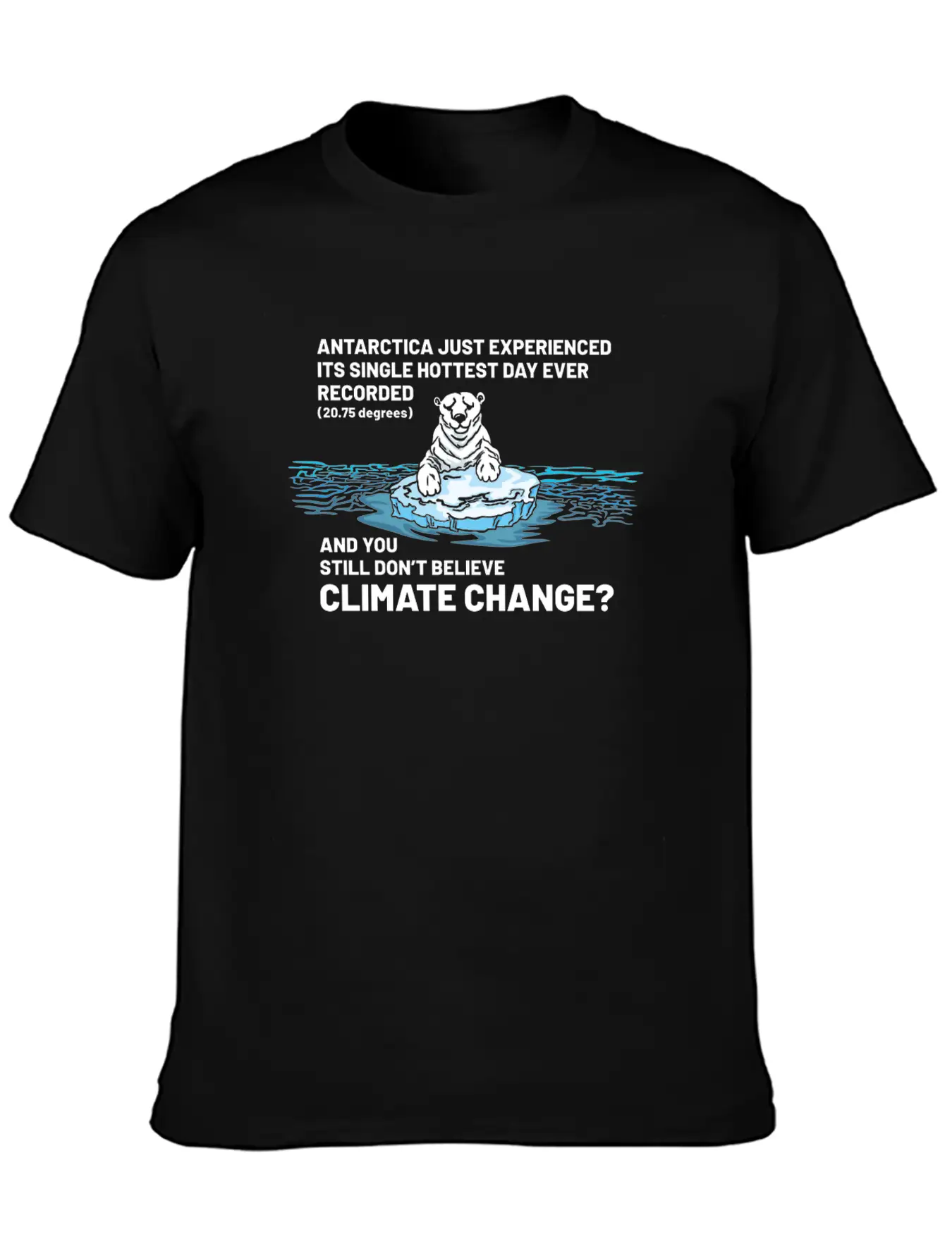 Believe In Climate Change Lightweight Cotton T-Shirt – Daily Comfort Graphic Shirt