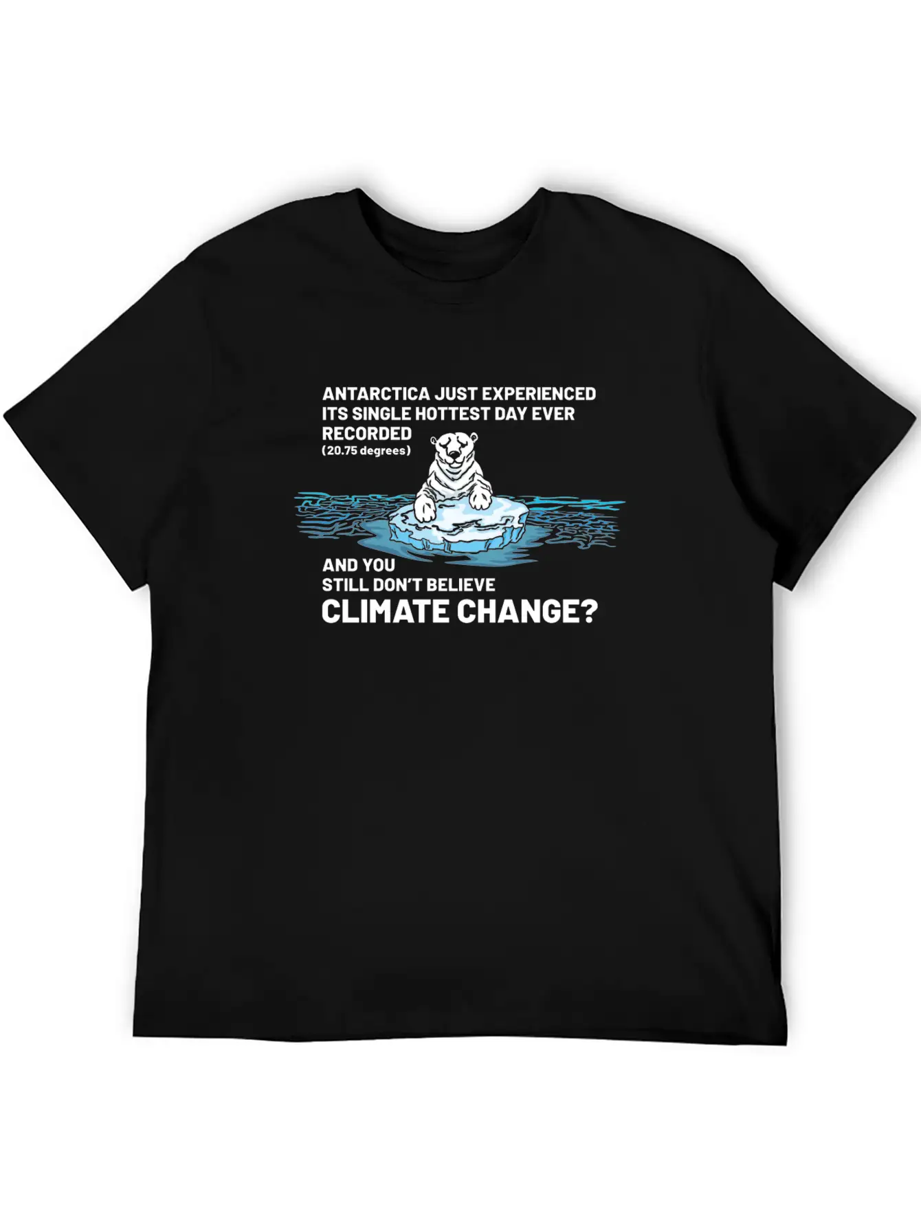 Believe In Climate Change Lightweight Cotton T-Shirt – Daily Comfort Graphic Shirt