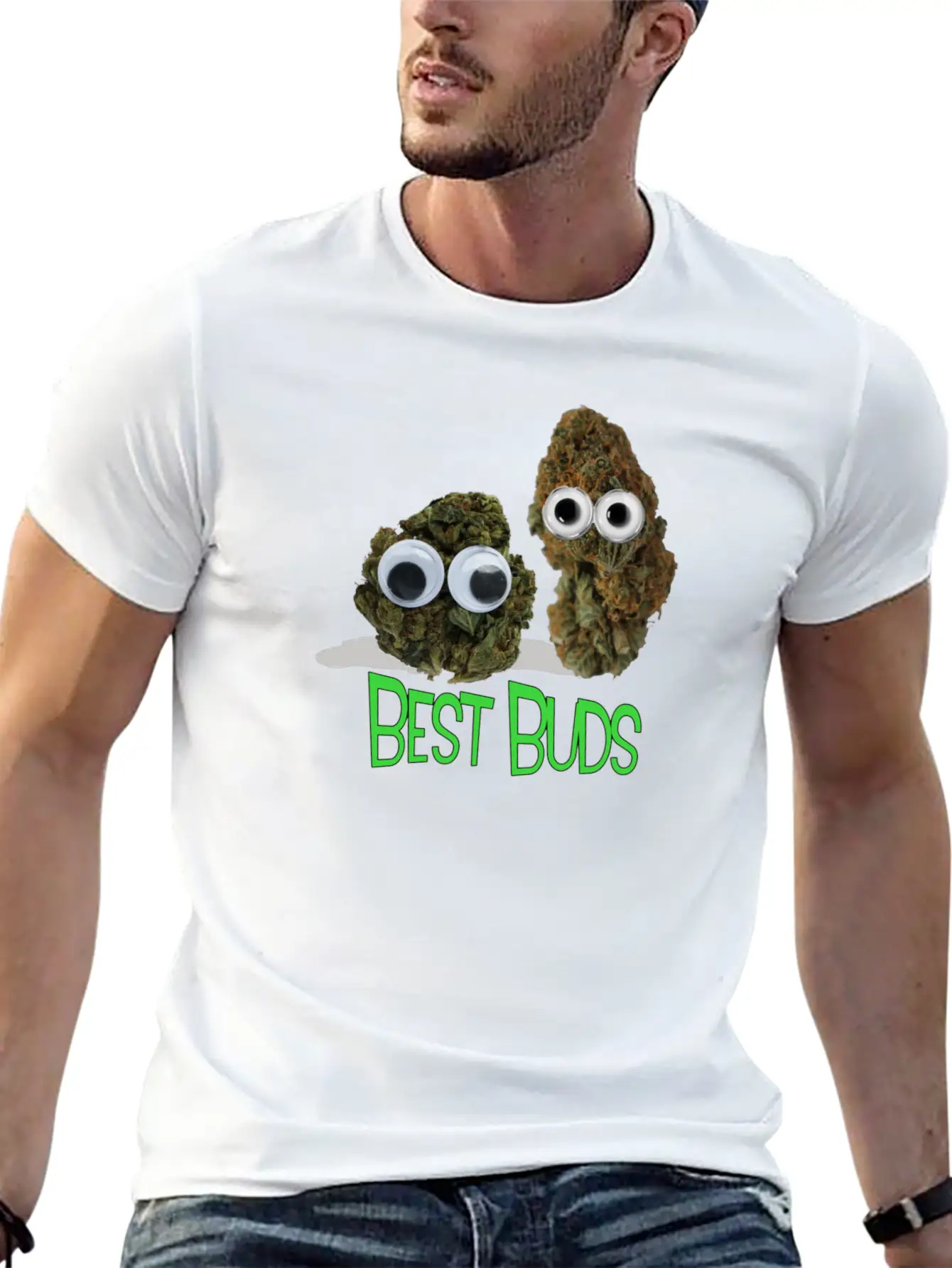 Best Buds Lightweight Cotton T-Shirt – Daily Comfort Graphic Shirt