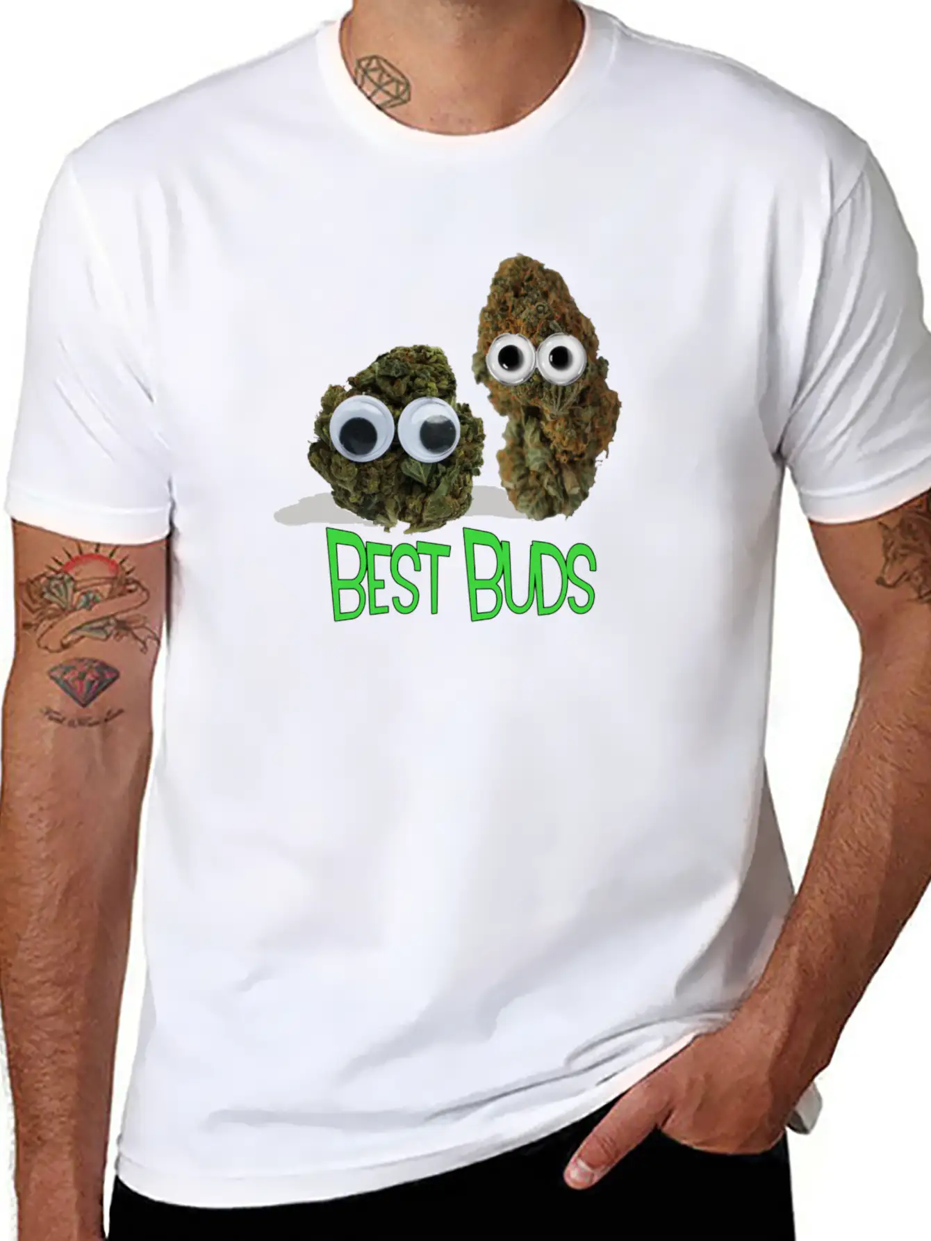 Best Buds Lightweight Cotton T-Shirt – Daily Comfort Graphic Shirt