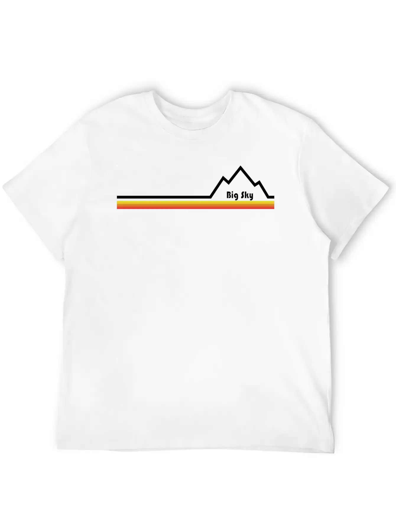 Big Sky Montana Lightweight Cotton T-Shirt – Daily Comfort Graphic Shirt