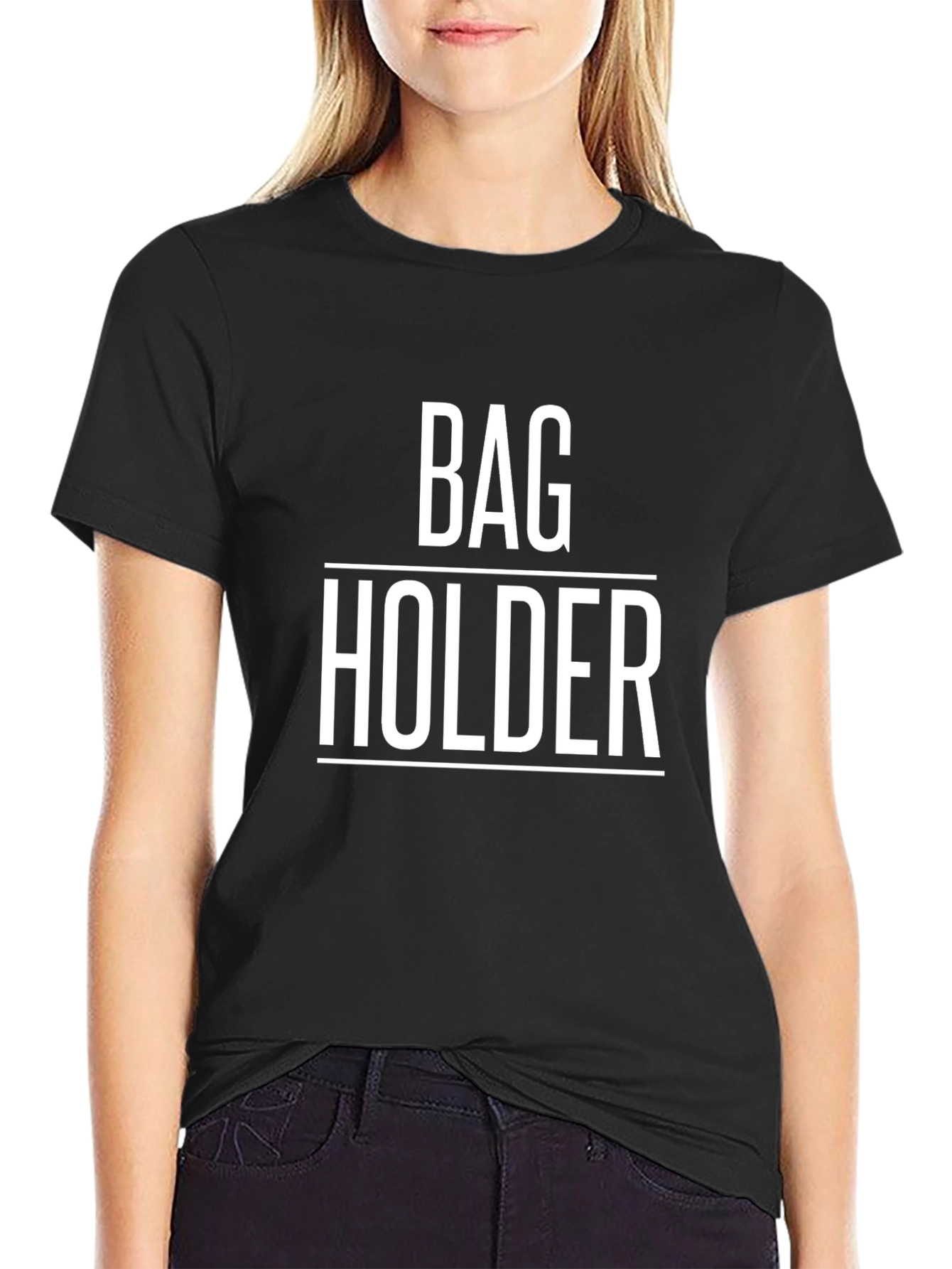 Bag Holder Graphic T-Shirt - Funny Sarcastic Tee