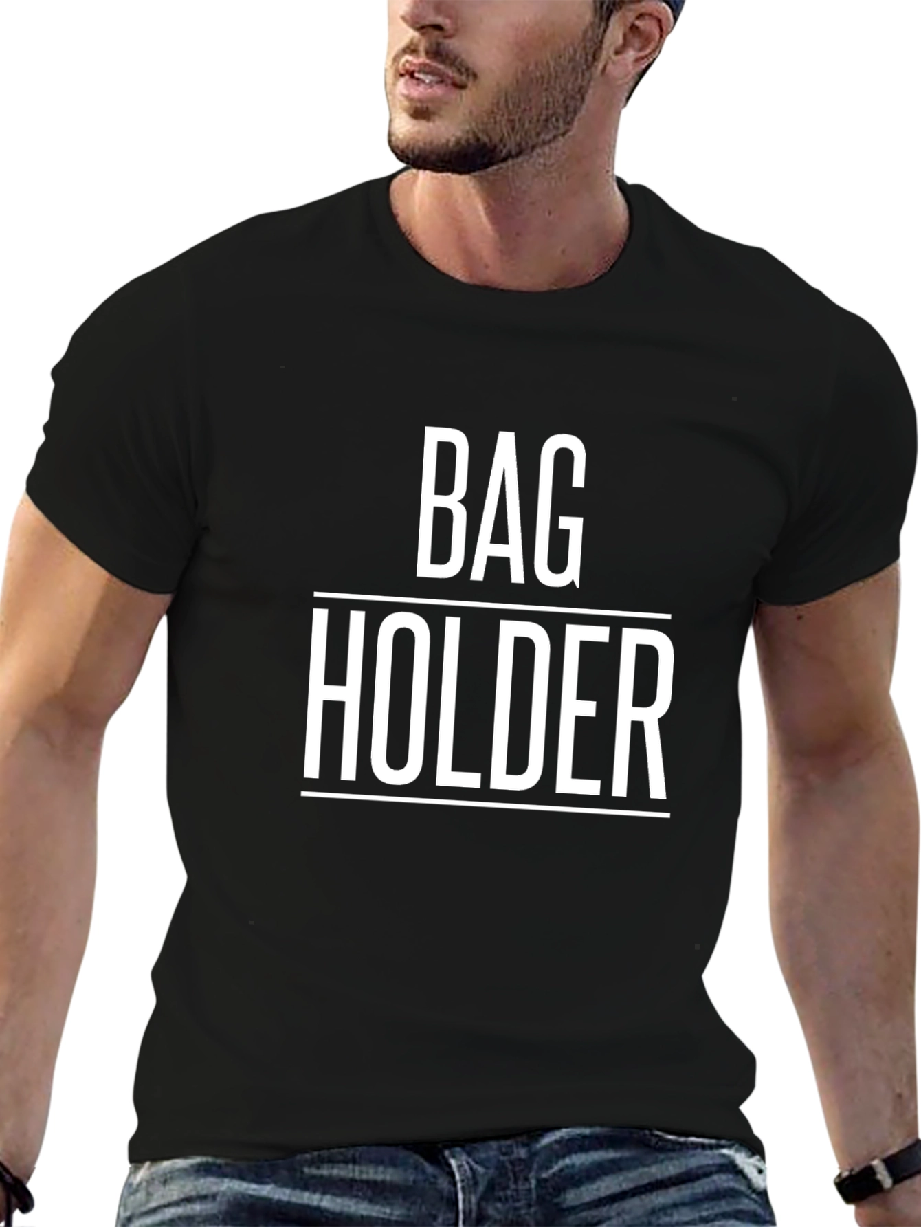 Bag Holder Graphic T-Shirt - Funny Sarcastic Tee