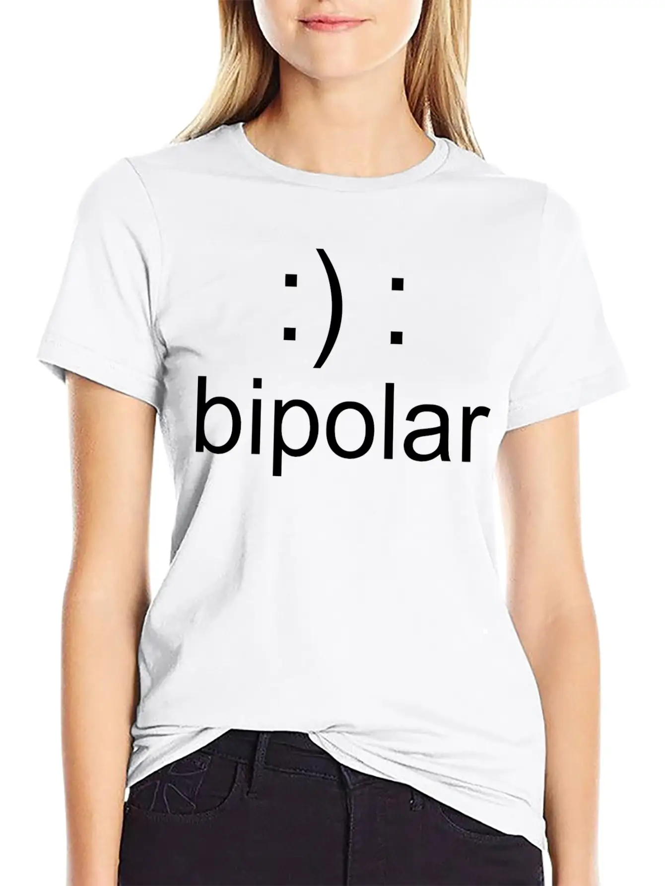 Bipolar - Not Crazy Just Bipolar Lightweight Cotton T-Shirt – Daily Comfort Graphic Shirt