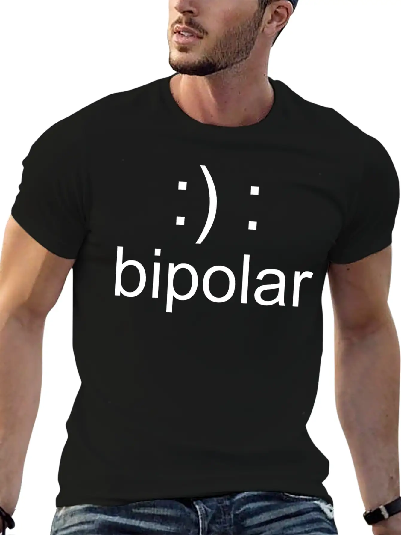 Bipolar - Not Crazy Just Bipolar Lightweight Cotton T-Shirt – Daily Comfort Graphic Shirt