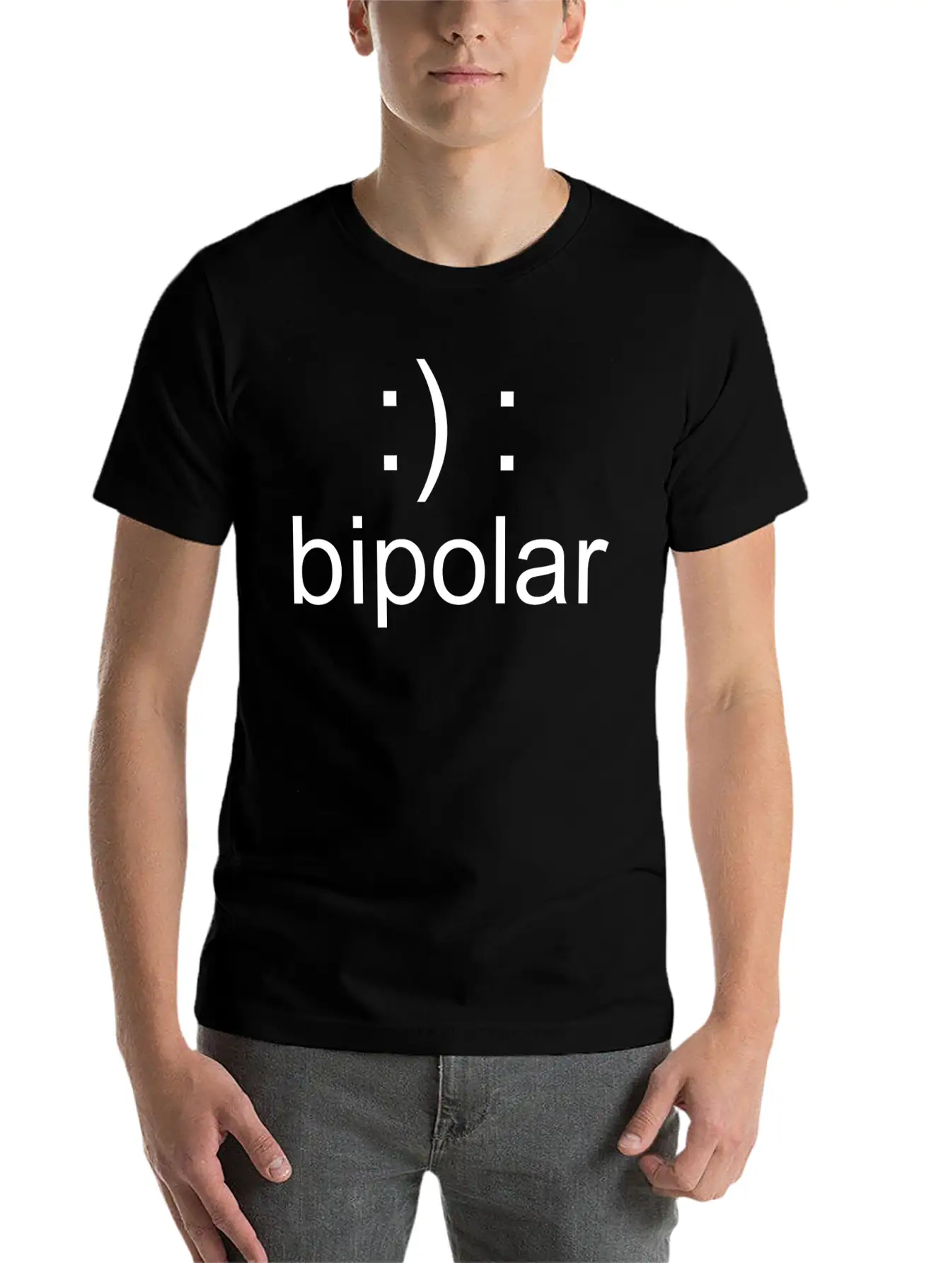 Bipolar - Not Crazy Just Bipolar Lightweight Cotton T-Shirt – Daily Comfort Graphic Shirt