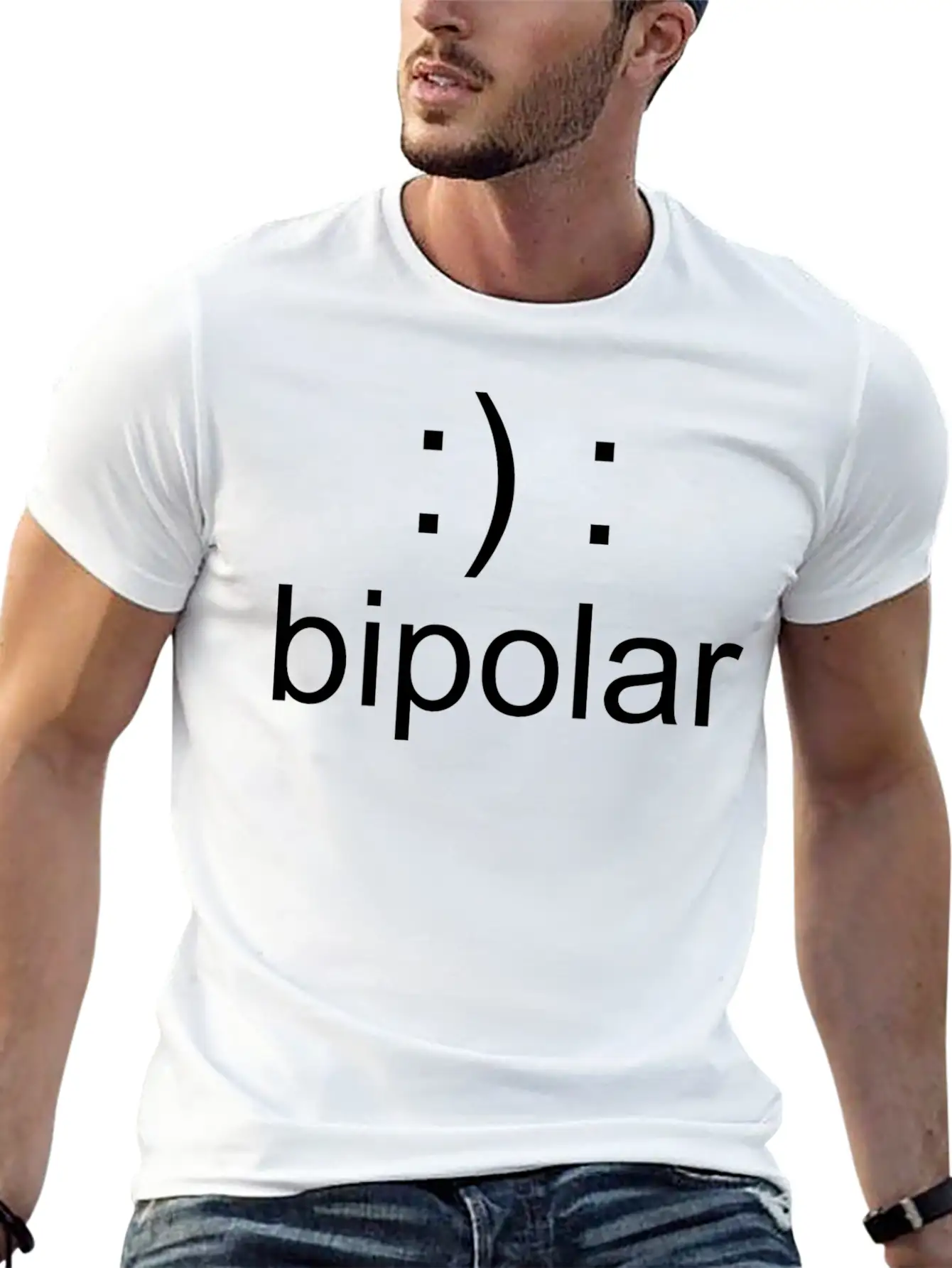 Bipolar - Not Crazy Just Bipolar Lightweight Cotton T-Shirt – Daily Comfort Graphic Shirt