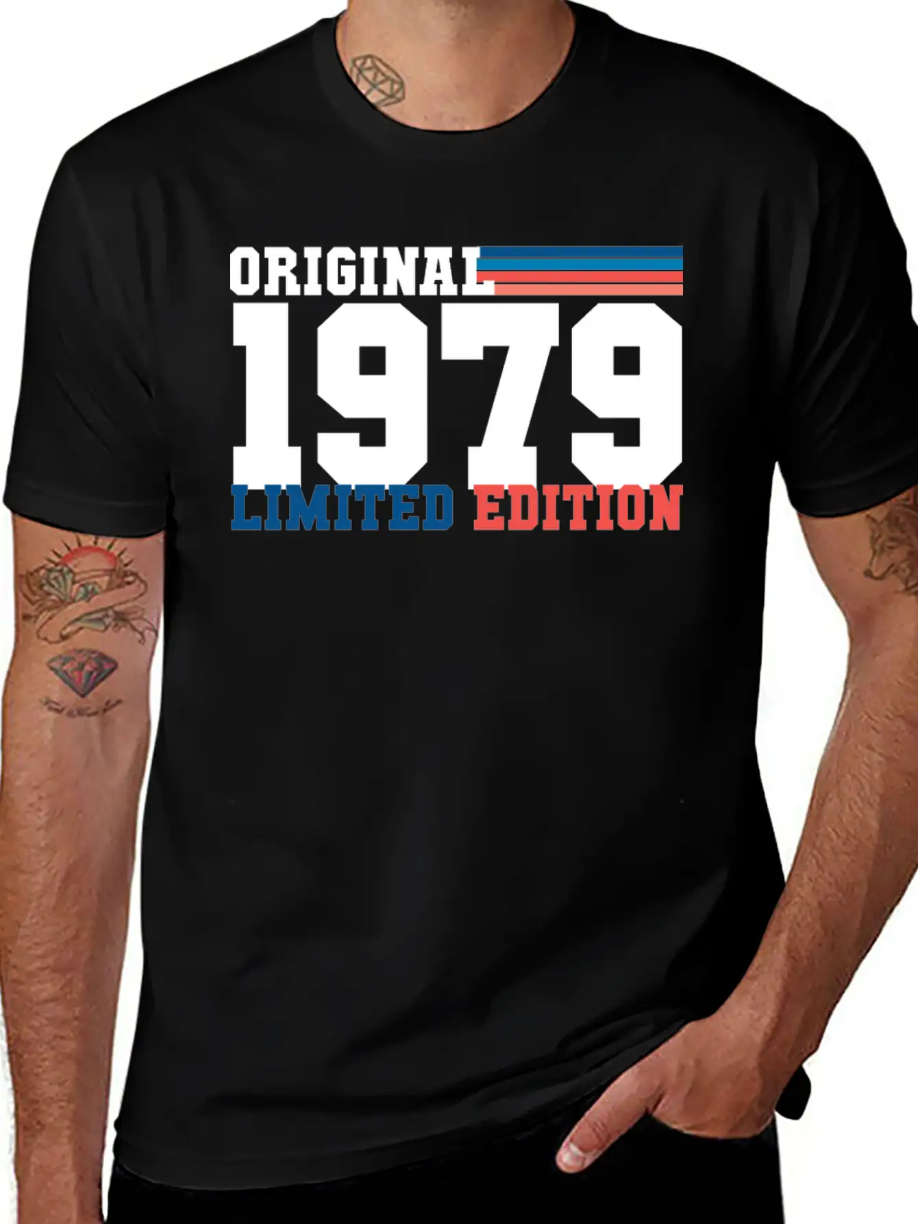 Birthday 1979 Gift Lightweight Cotton T-Shirt – Daily Comfort Graphic Shirt