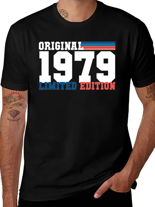 Birthday 1979 Gift Lightweight Cotton T-Shirt – Daily Comfort Graphic Shirt