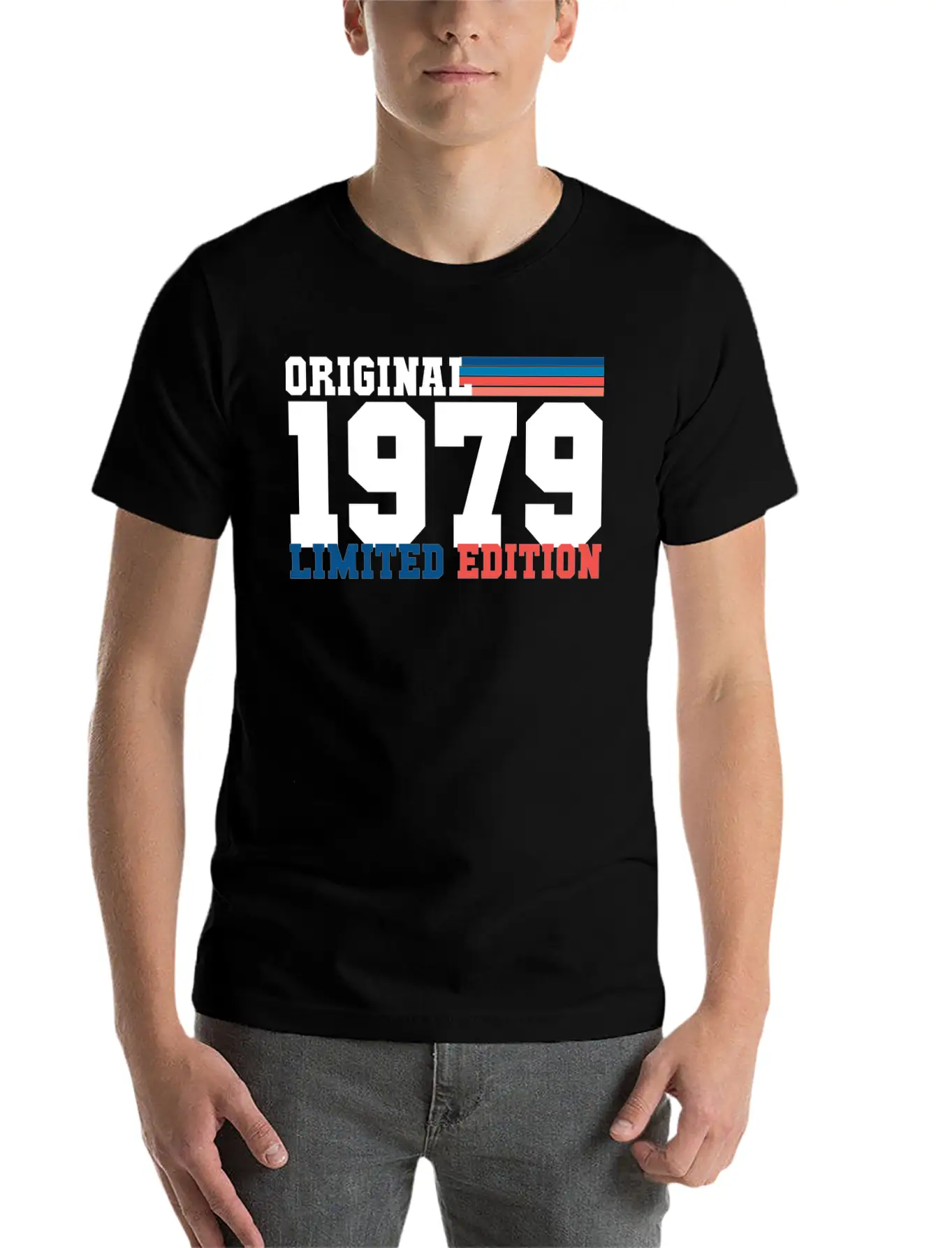 Birthday 1979 Gift Lightweight Cotton T-Shirt – Daily Comfort Graphic Shirt