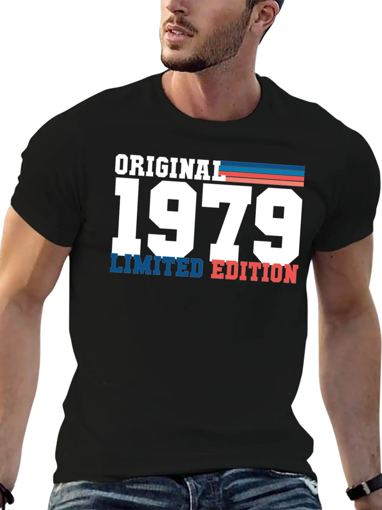 Birthday 1979 Gift Lightweight Cotton T-Shirt – Daily Comfort Graphic Shirt