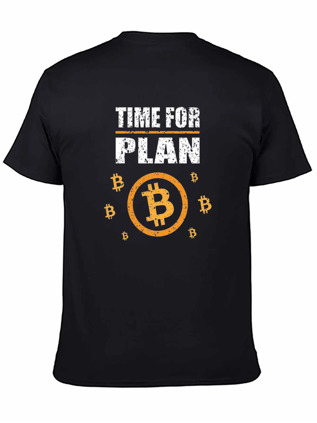 Bitcoin BTC - Time For A Plan - Digital Money Lightweight Cotton T-Shirt – Daily Comfort Graphic Shirt