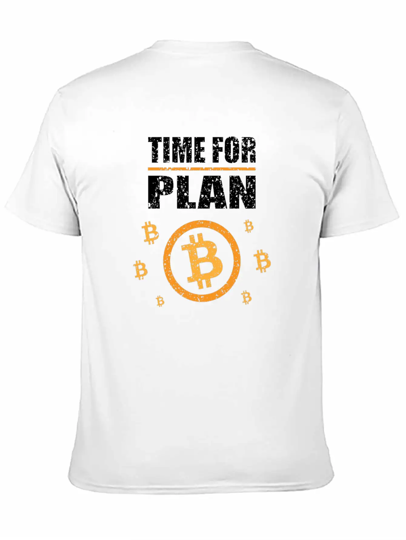 Bitcoin BTC - Time For A Plan - Digital Money Lightweight Cotton T-Shirt – Daily Comfort Graphic Shirt