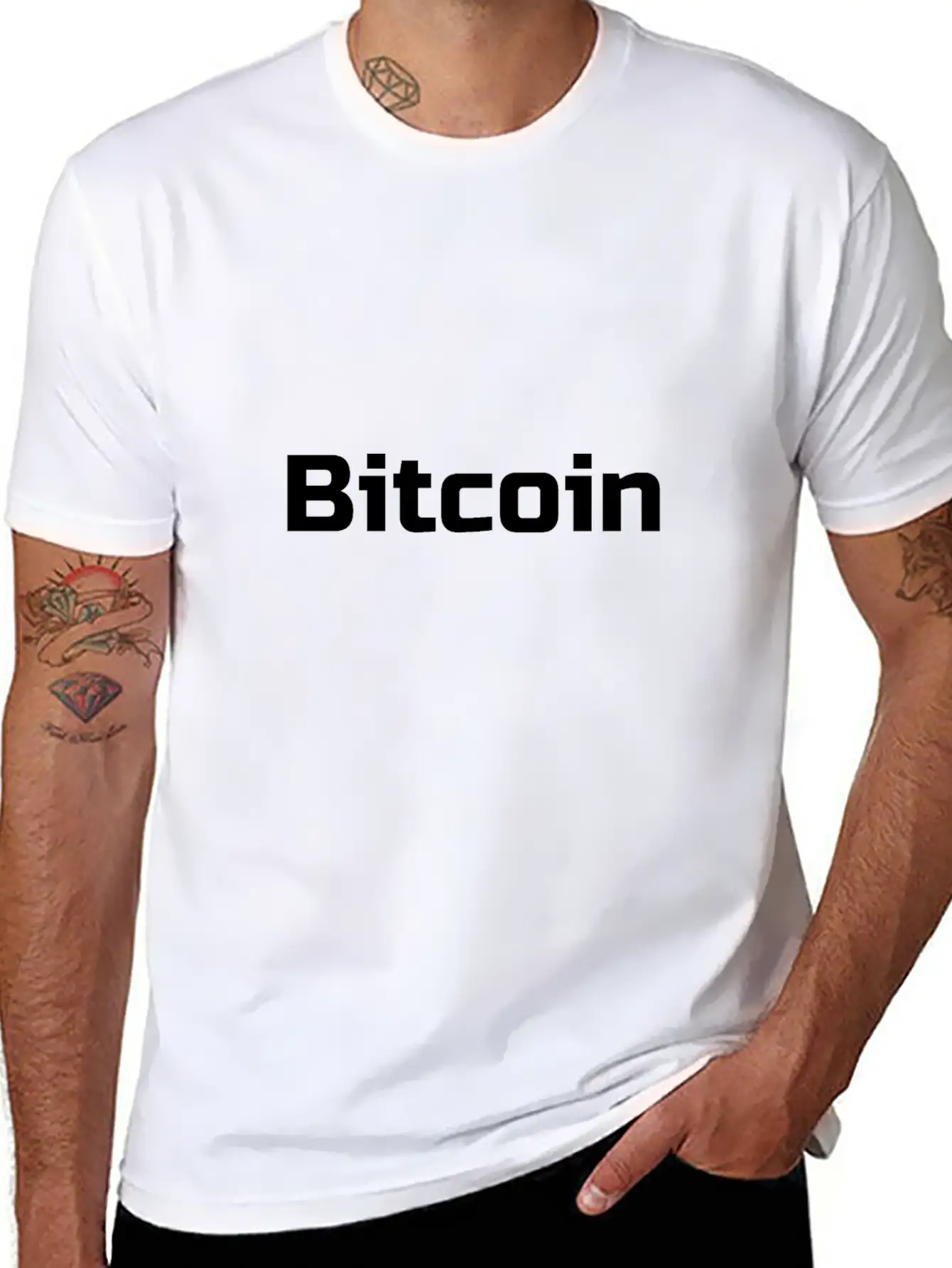 Bitcoin, Currency, Hodl, Gift, BTC Lightweight Cotton T-Shirt – Daily Comfort Graphic Shirt