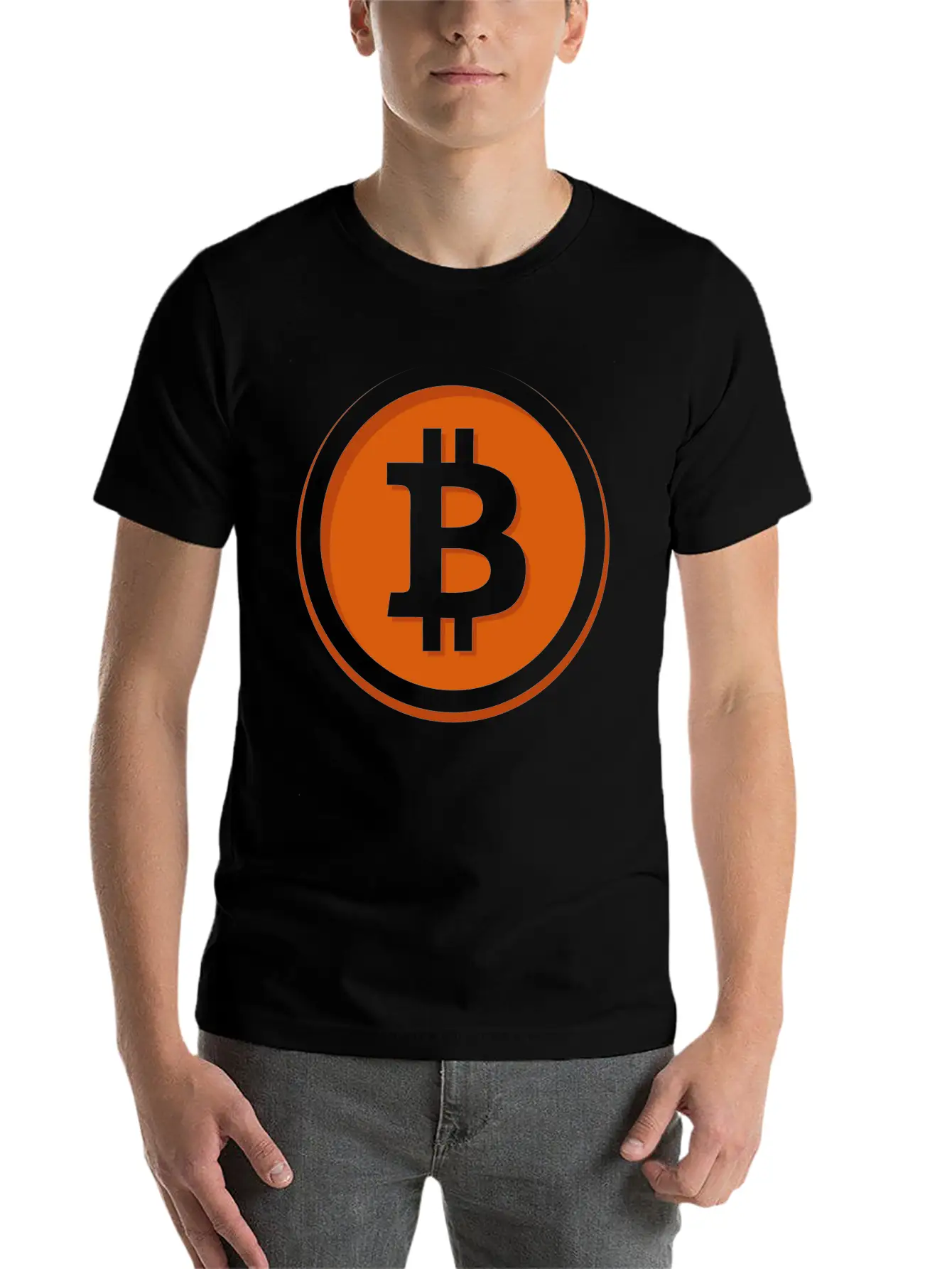 Bitcoin Lightweight Cotton T-Shirt – Daily Comfort Graphic Shirt