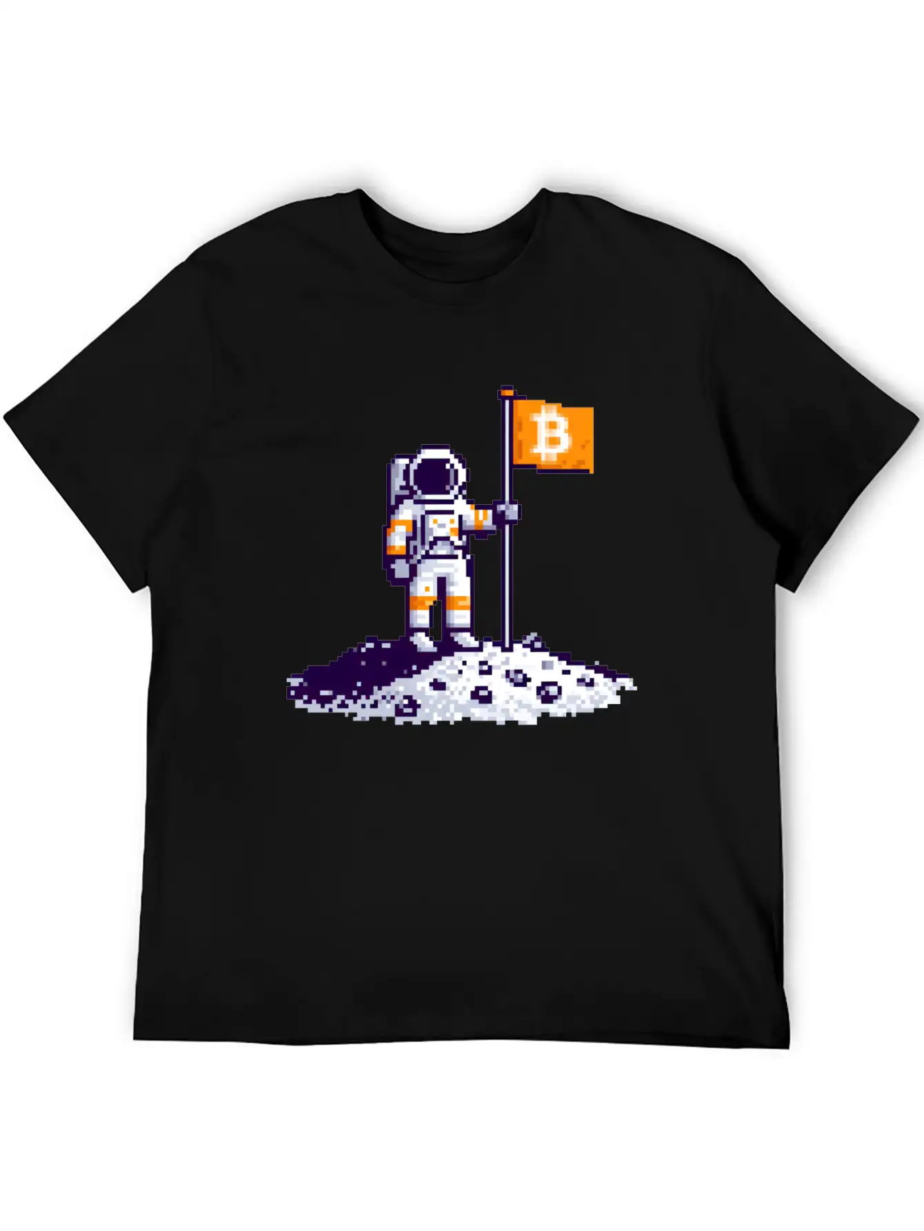 Bitcoin Moon Lightweight Cotton T-Shirt – Daily Comfort Graphic Shirt