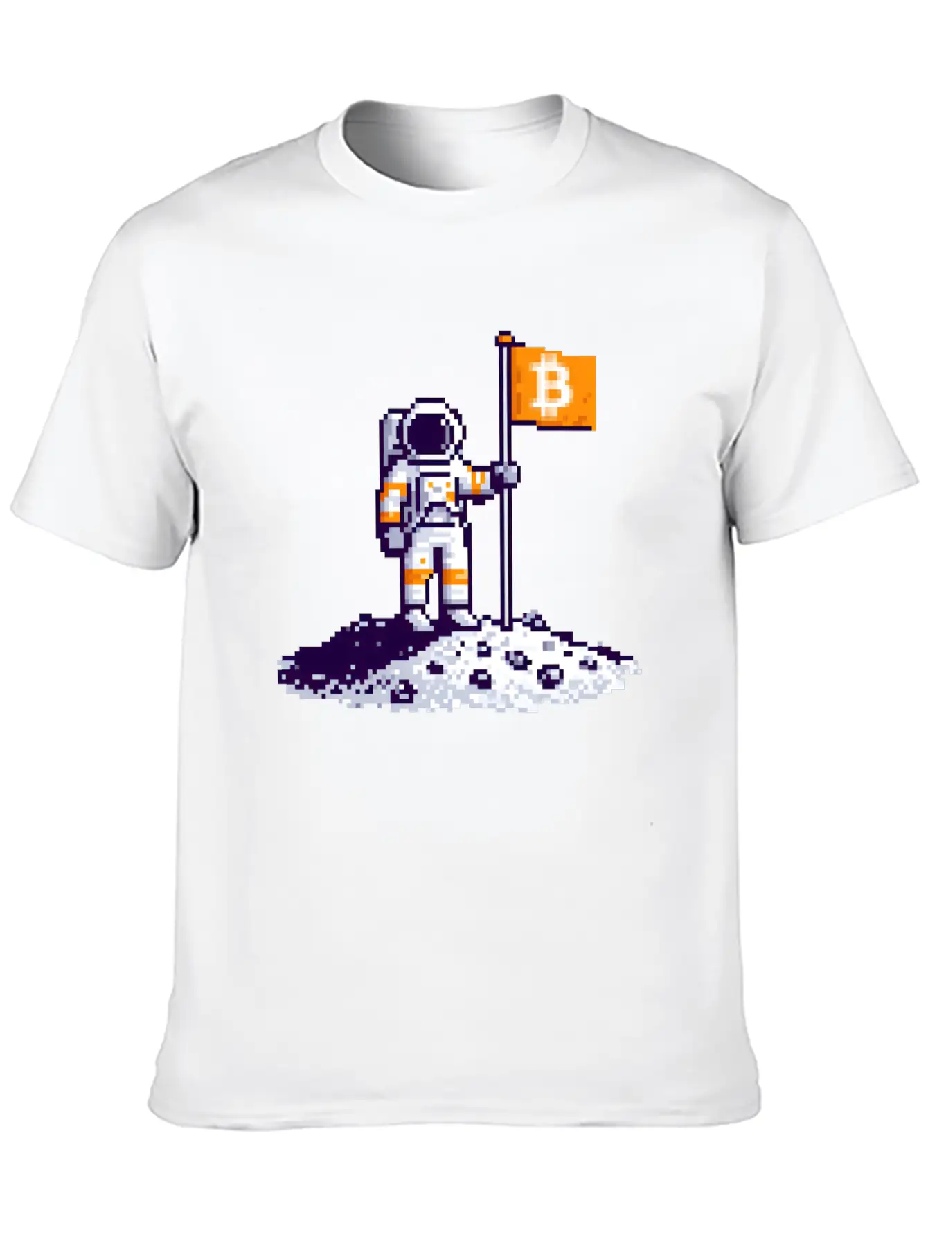 Bitcoin Moon Lightweight Cotton T-Shirt – Daily Comfort Graphic Shirt
