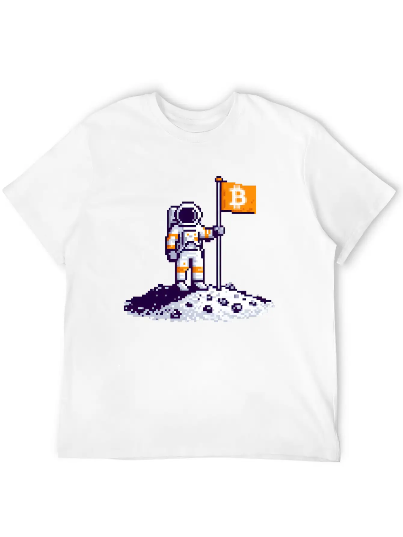 Bitcoin Moon Lightweight Cotton T-Shirt – Daily Comfort Graphic Shirt