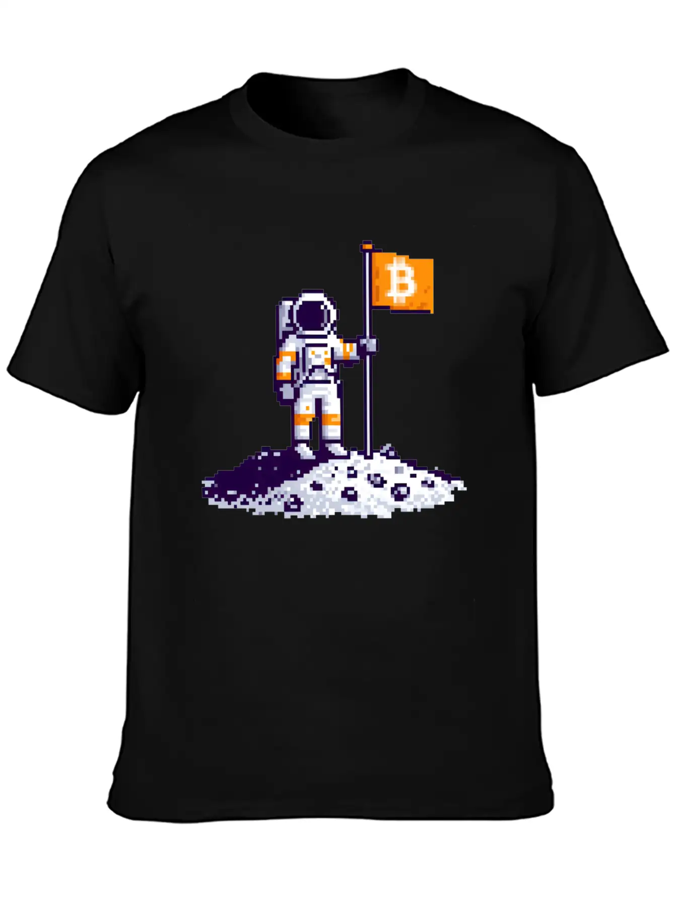Bitcoin Moon Lightweight Cotton T-Shirt – Daily Comfort Graphic Shirt
