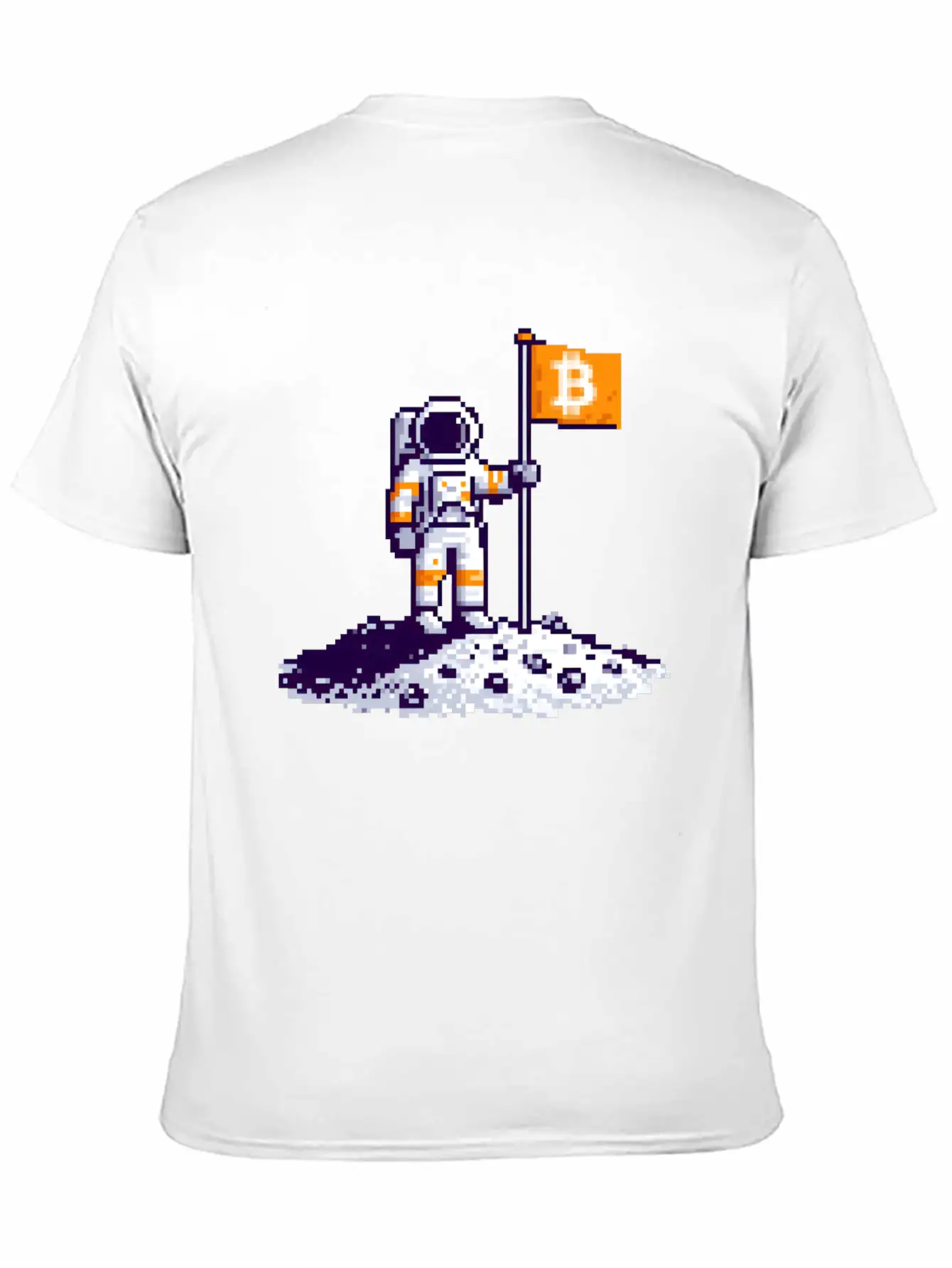 Bitcoin Moon Lightweight Cotton T-Shirt – Daily Comfort Graphic Shirt