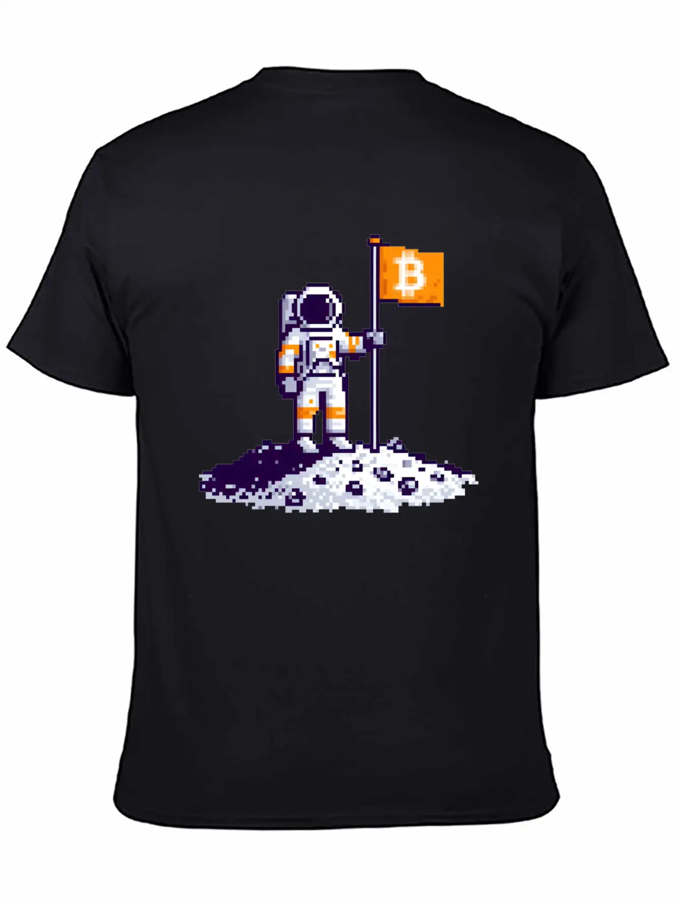 Bitcoin Moon Lightweight Cotton T-Shirt – Daily Comfort Graphic Shirt