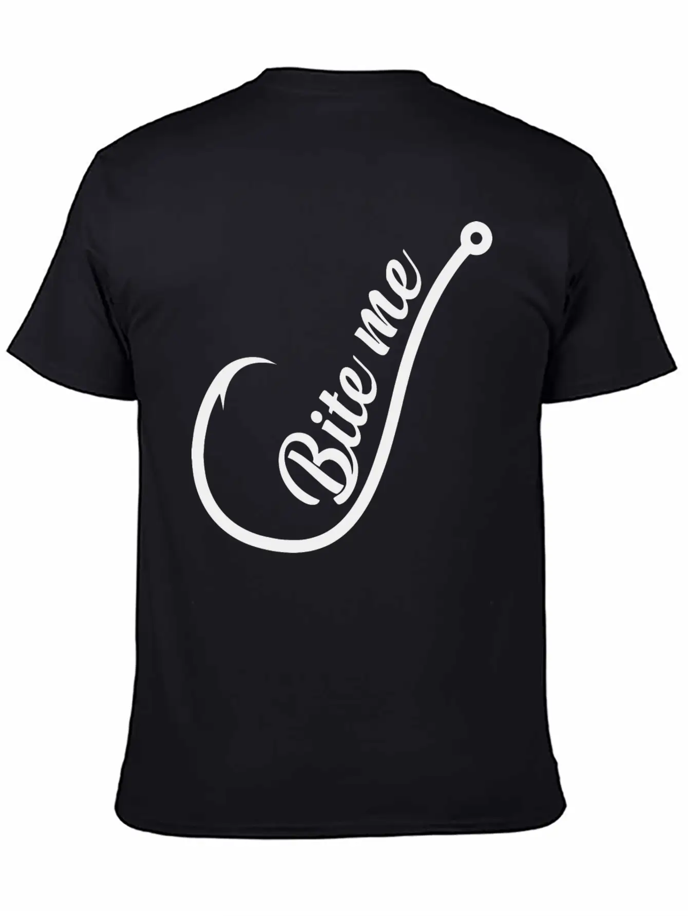 Bite Me Hook Lightweight Cotton T-Shirt – Daily Comfort Graphic Shirt