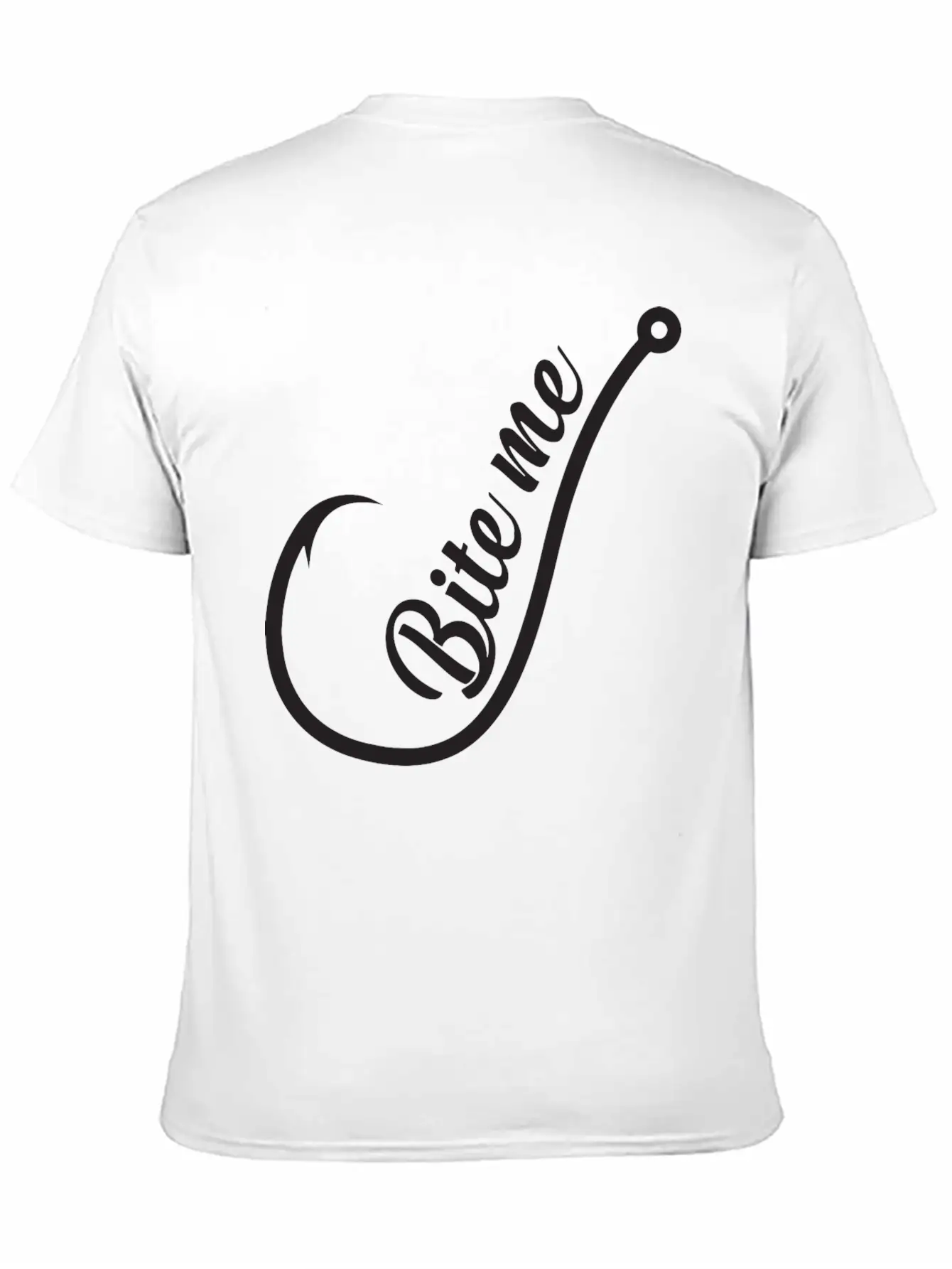 Bite Me Hook Lightweight Cotton T-Shirt – Daily Comfort Graphic Shirt