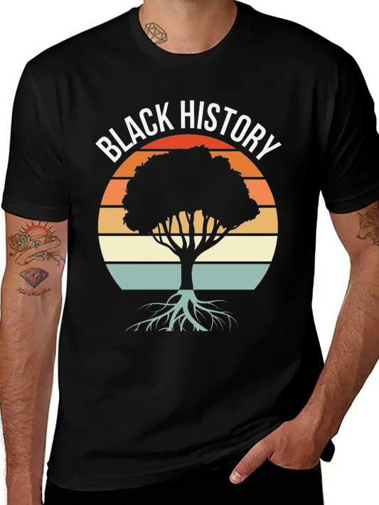 Black History Vintage Lightweight Cotton T-Shirt – Daily Comfort Graphic Shirt