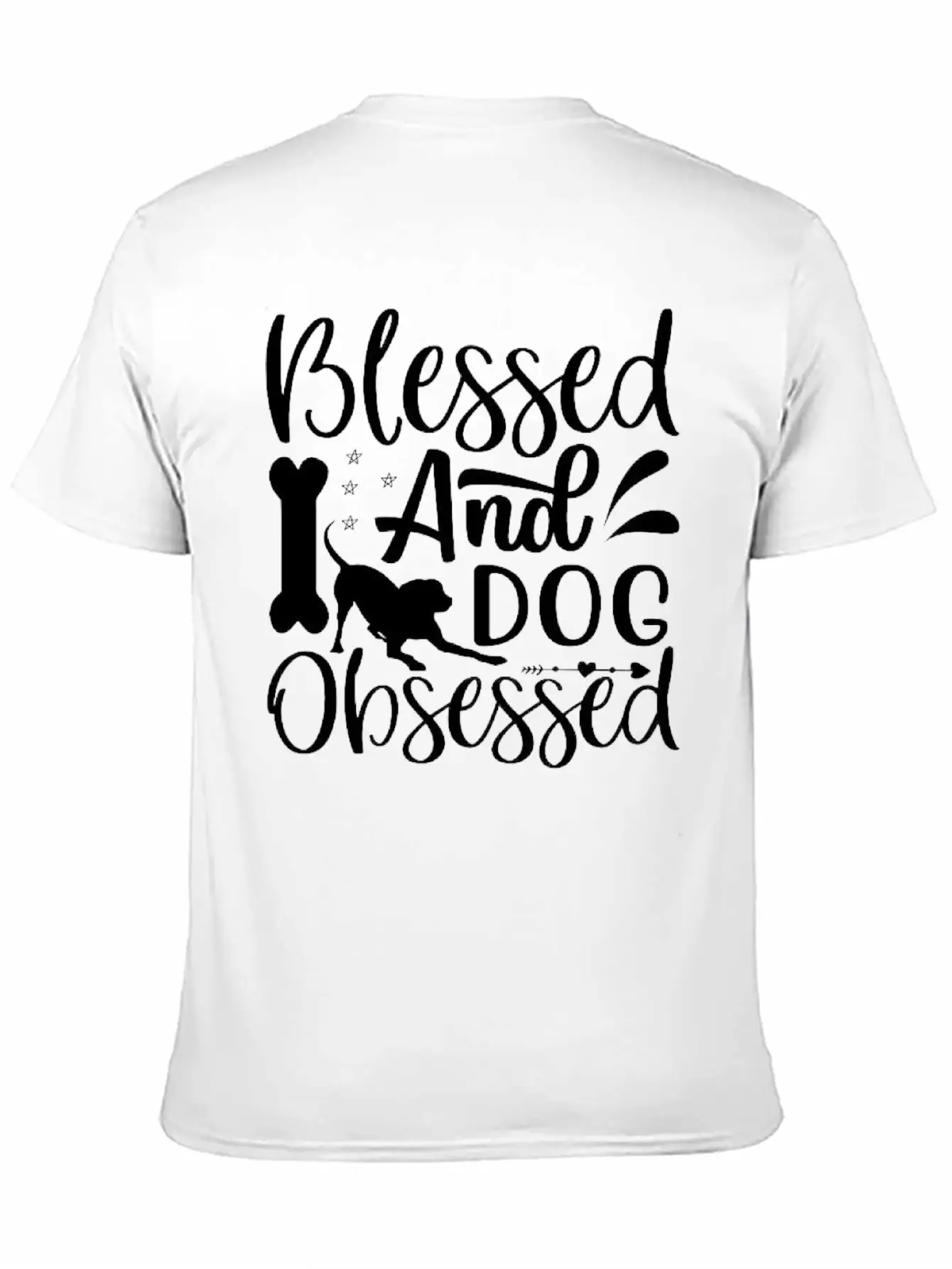 Blessed And Dog Obsessed-Dog-Dog Lover-Dogs Lightweight Cotton T-Shirt – Daily Comfort Graphic Shirt
