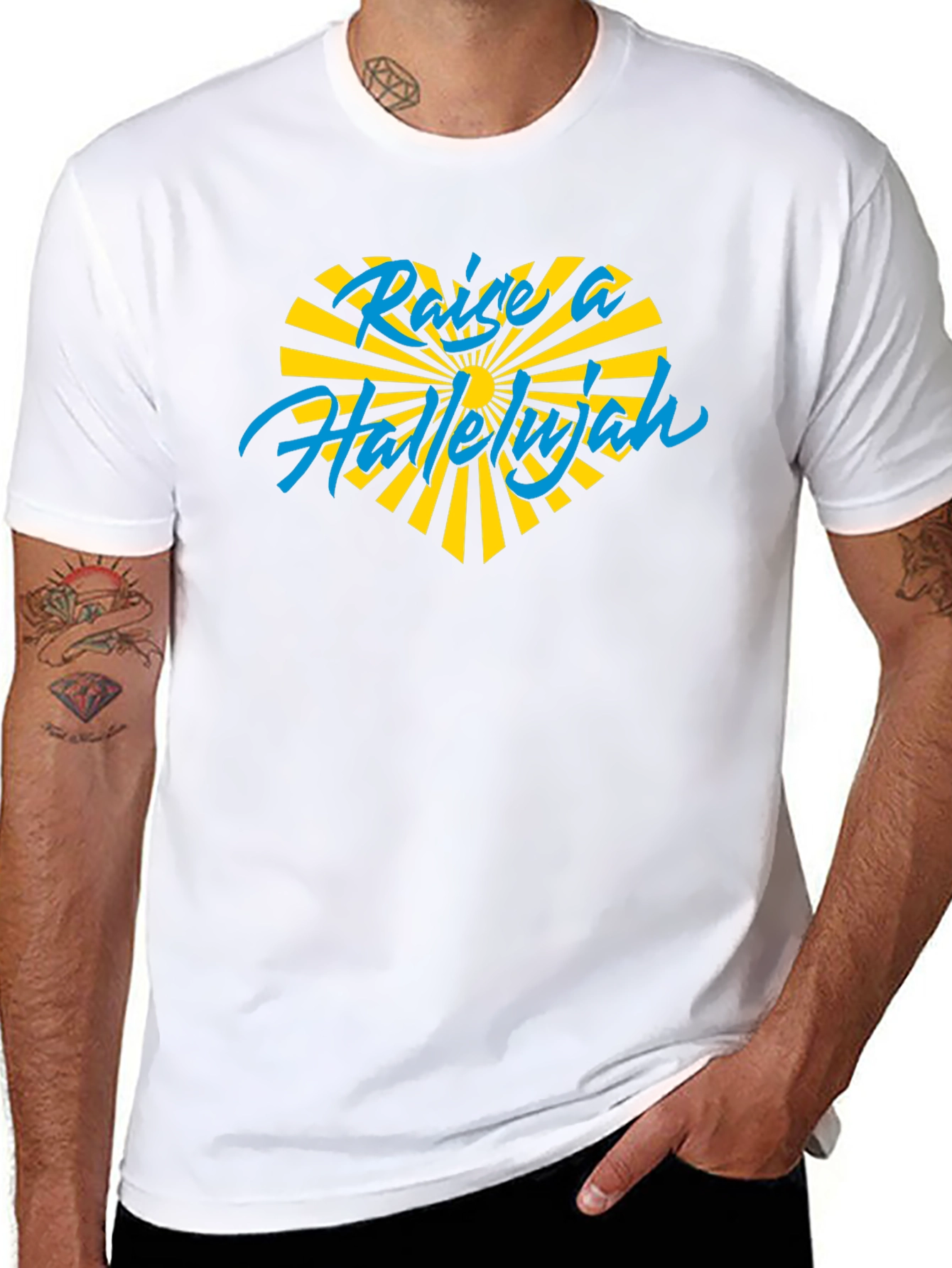 Raise a Hallelujah Graphic T-Shirt - Soft Cotton Blend