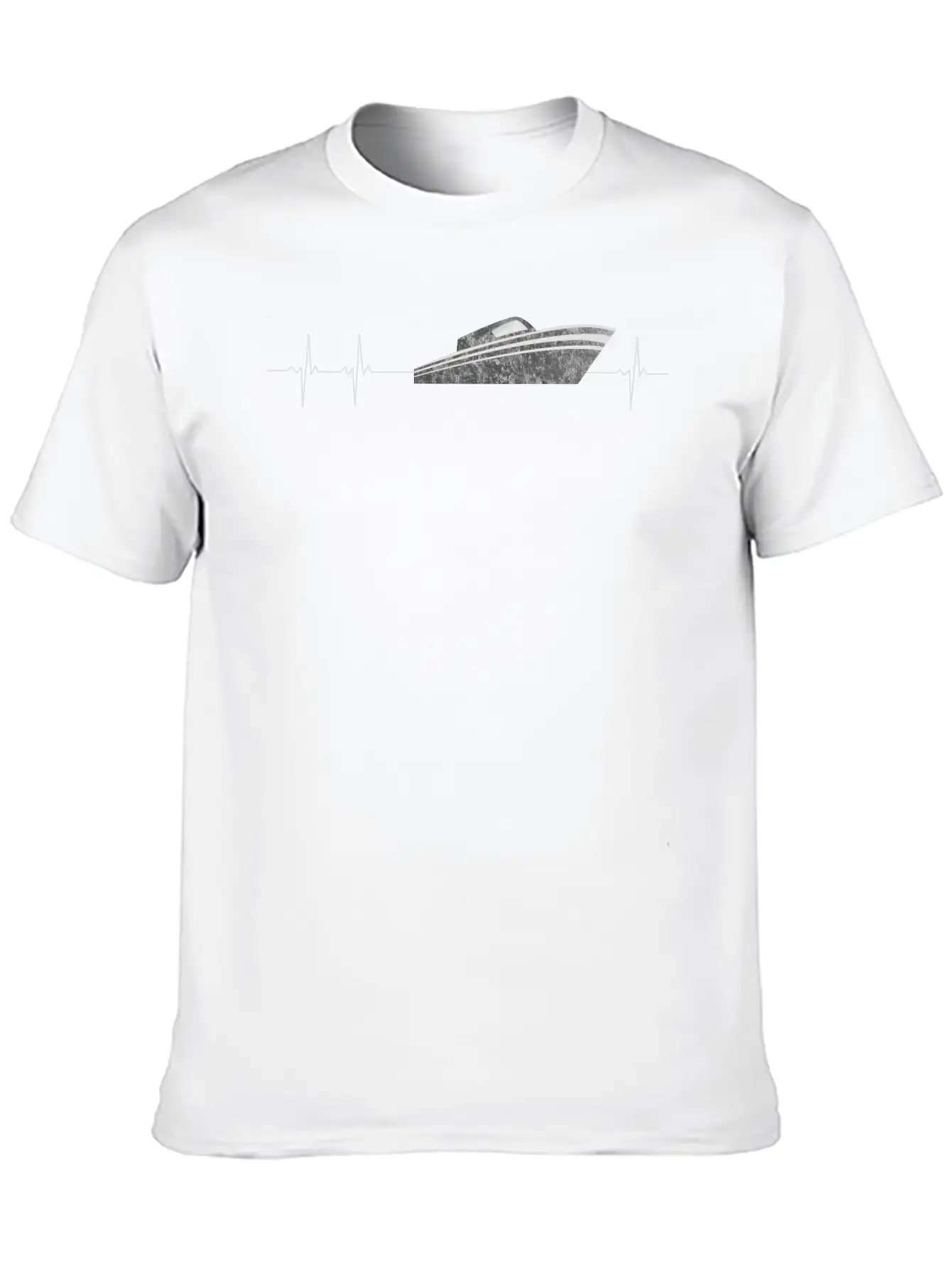 Boatowner Hearbeat Frequency Captain Boat Lightweight Cotton T-Shirt – Daily Comfort Graphic Shirt