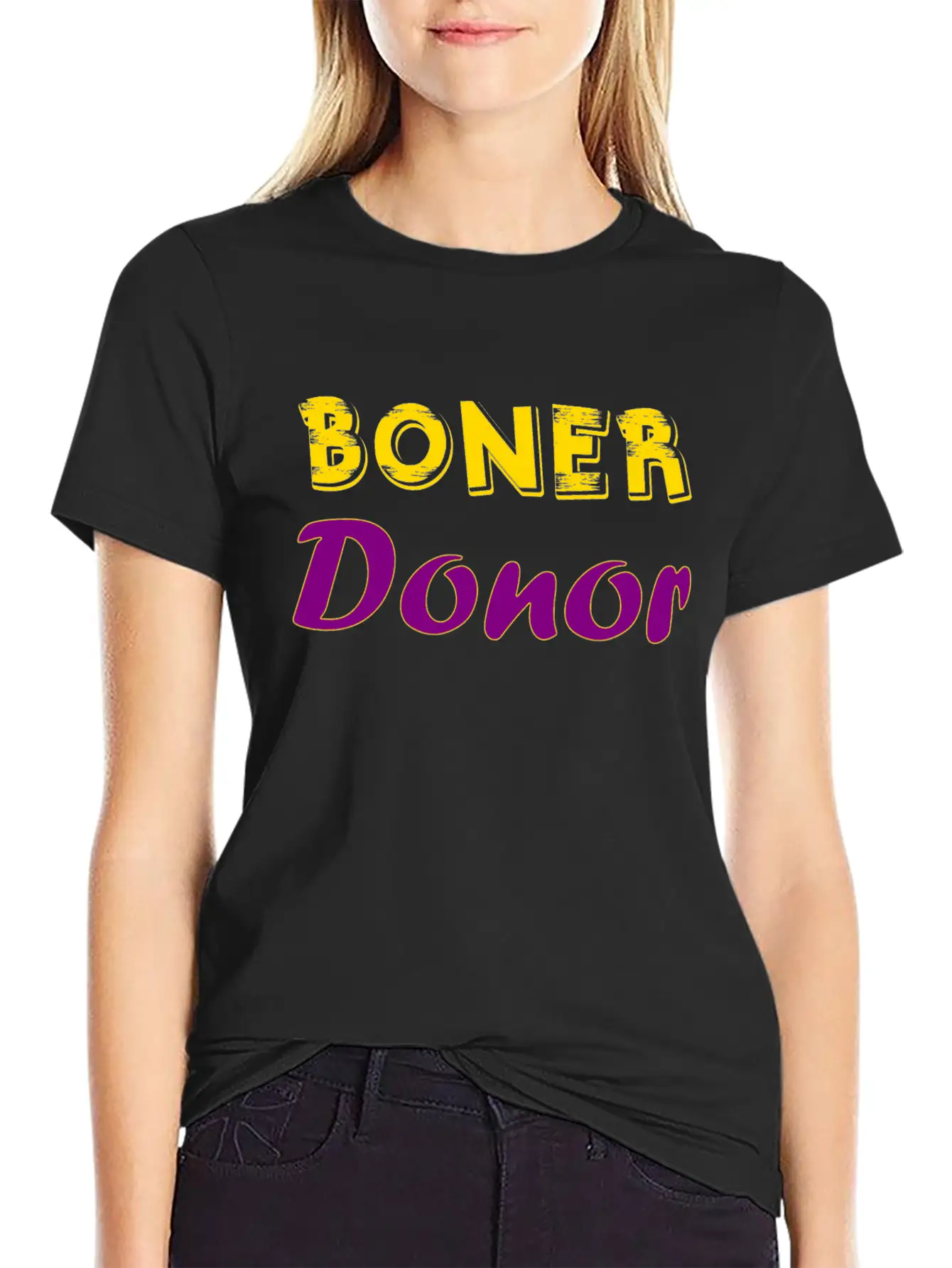 Boner Donor Lightweight Cotton T-Shirt – Daily Comfort Graphic Shirt