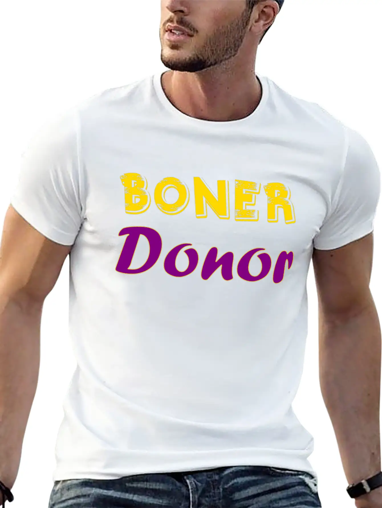Boner Donor Lightweight Cotton T-Shirt – Daily Comfort Graphic Shirt