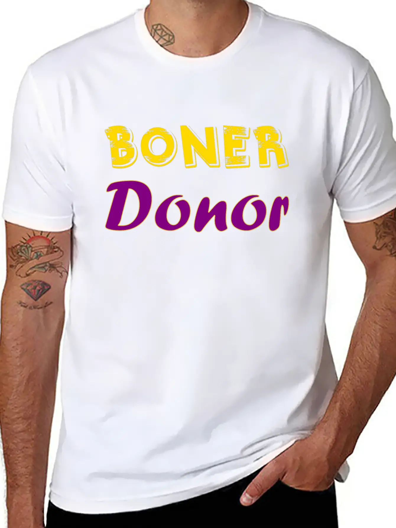 Boner Donor Lightweight Cotton T-Shirt – Daily Comfort Graphic Shirt