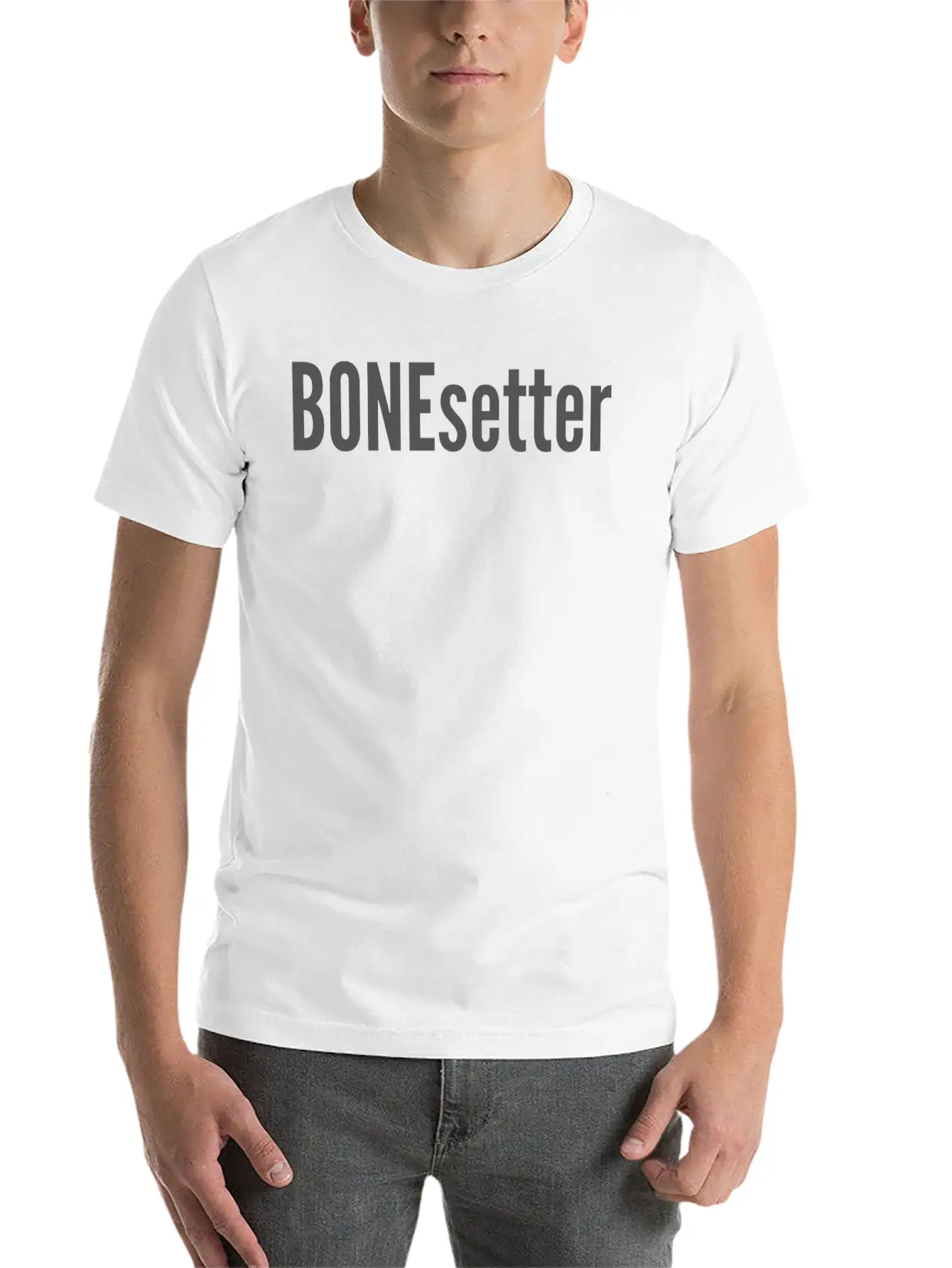 BONEsetter Chiro, Physiotherapist, Orthopedist Lightweight Cotton T-Shirt – Daily Comfort Graphic Shirt