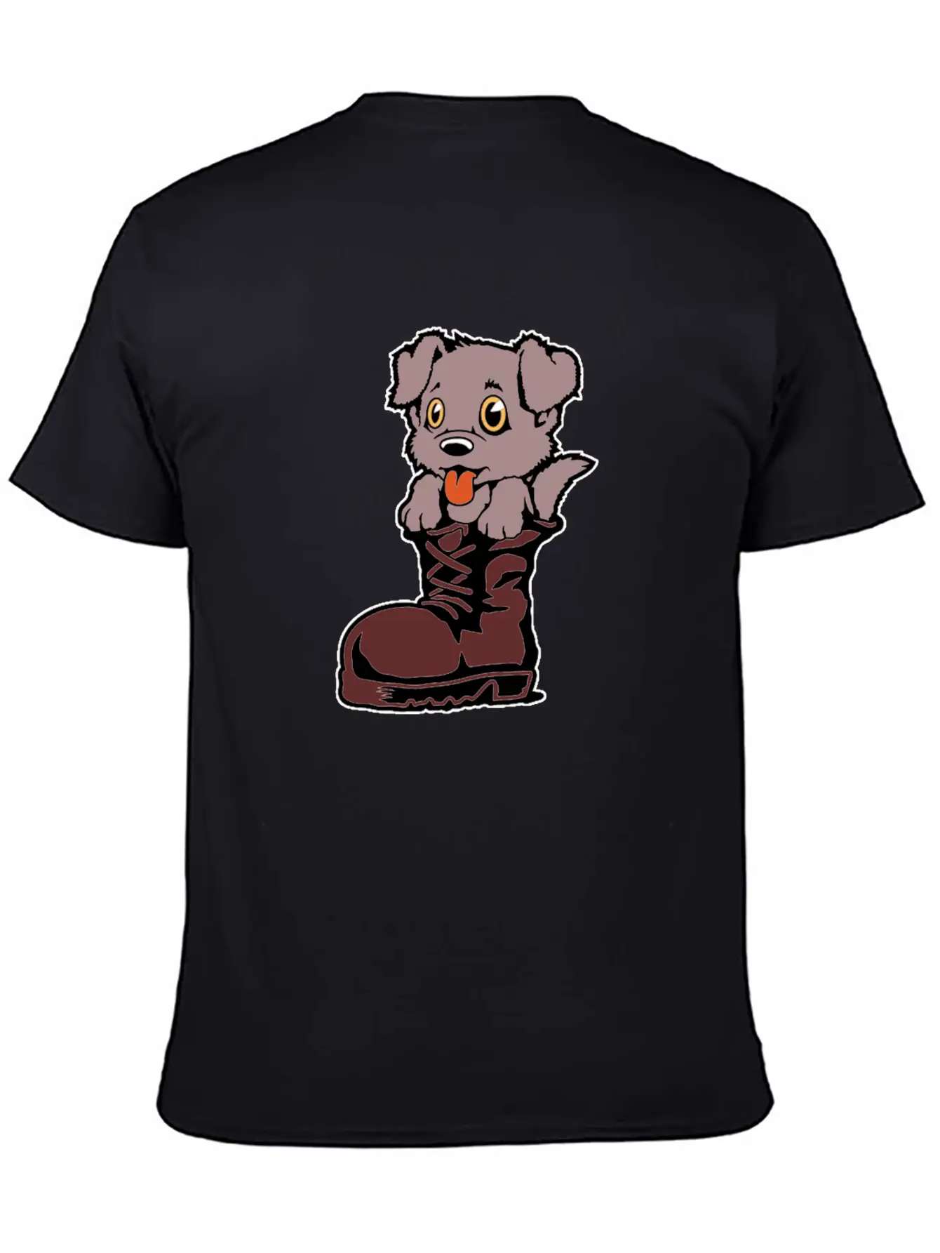 Boots Dog Lightweight Cotton T-Shirt – Daily Comfort Graphic Shirt