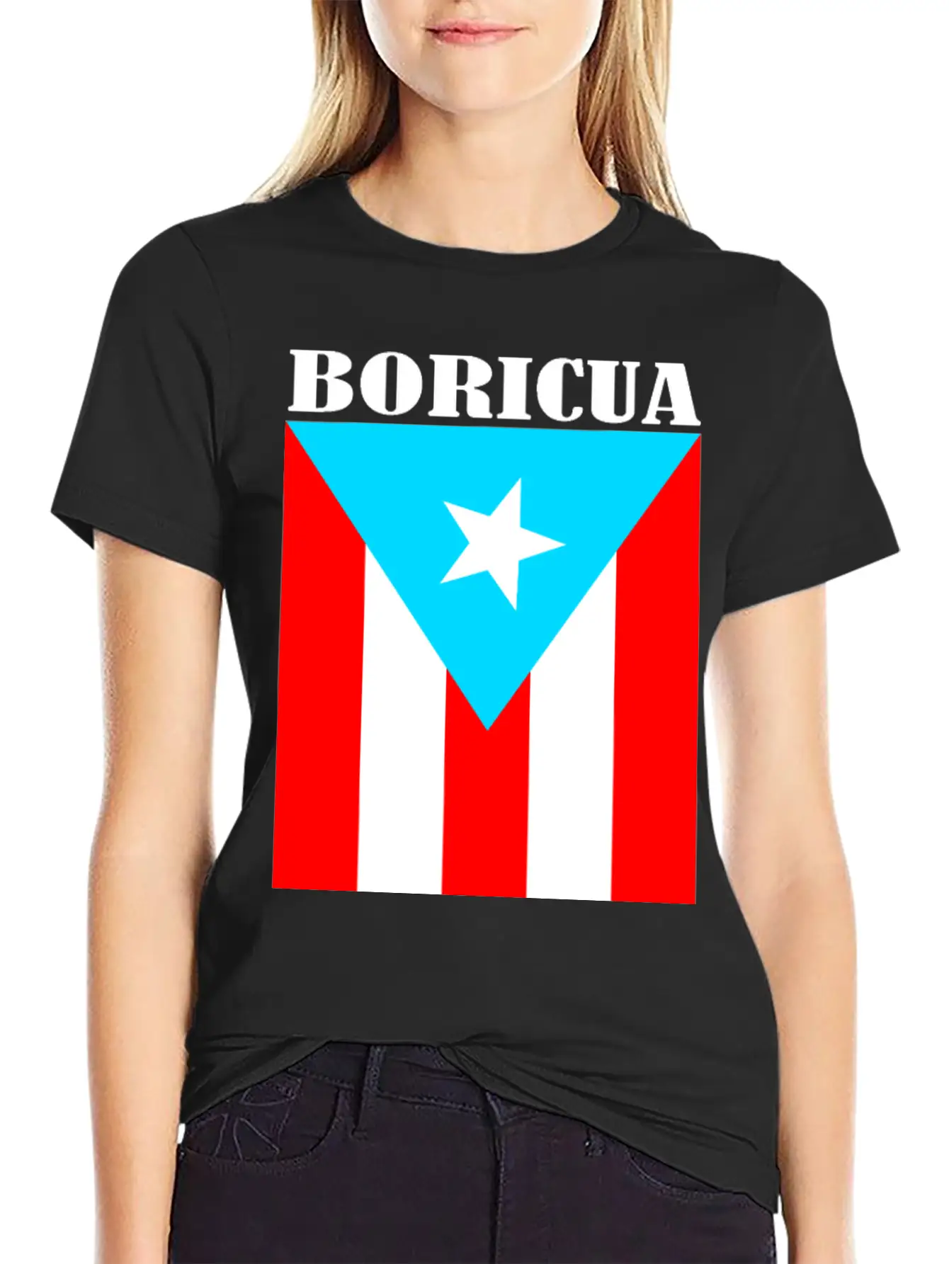 Boricua Bandera Lightweight Cotton T-Shirt – Daily Comfort Graphic Shirt