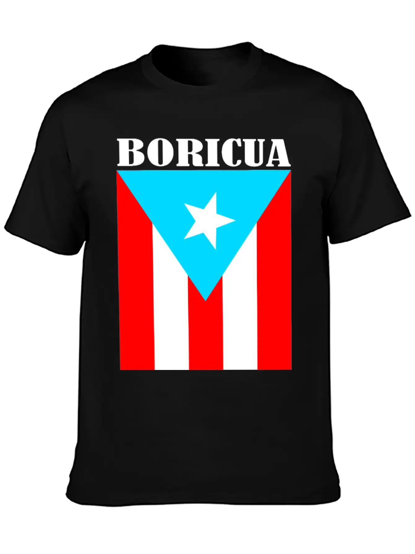 Boricua Bandera Lightweight Cotton T-Shirt – Daily Comfort Graphic Shirt