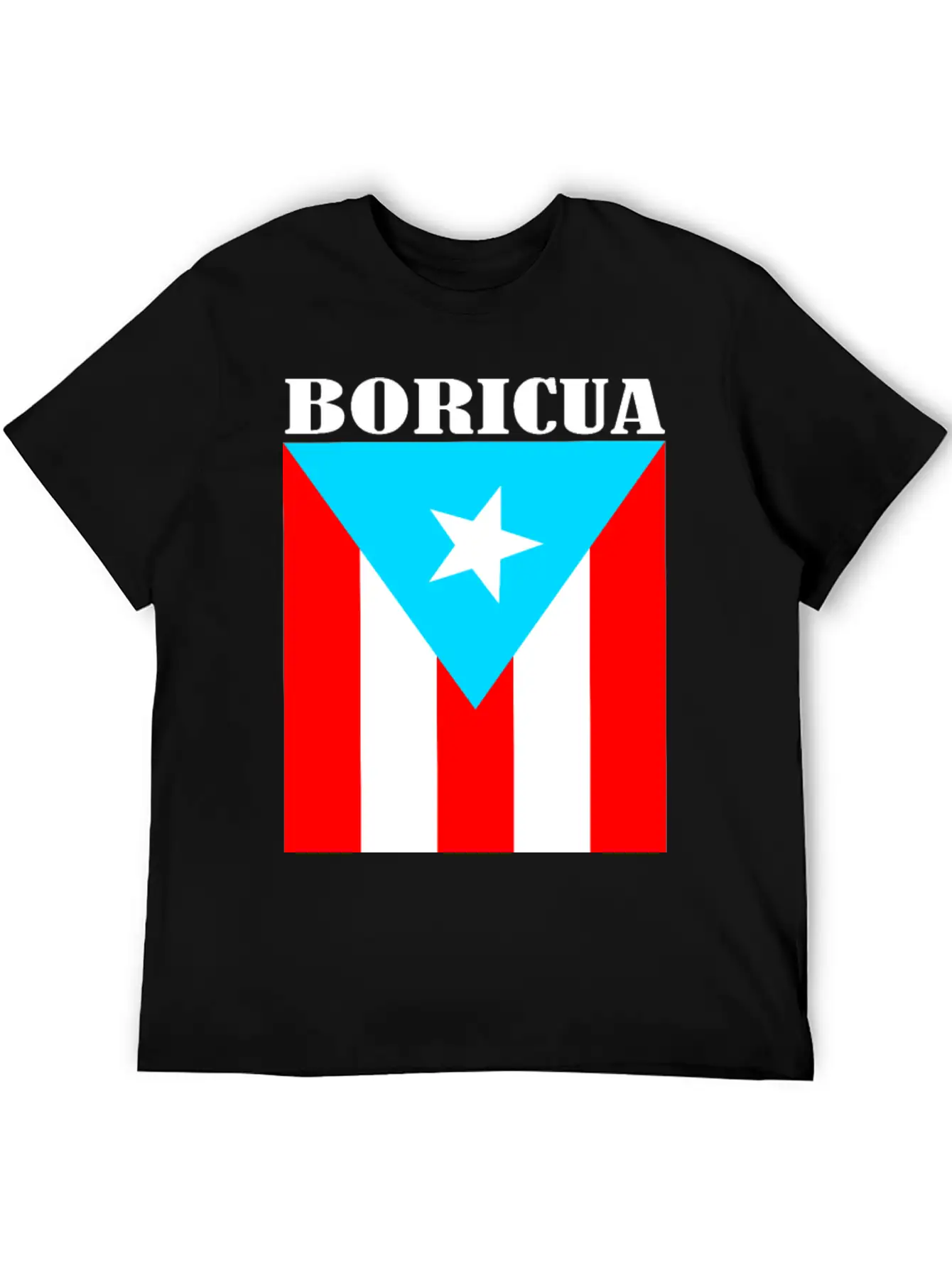 Boricua Bandera Lightweight Cotton T-Shirt – Daily Comfort Graphic Shirt